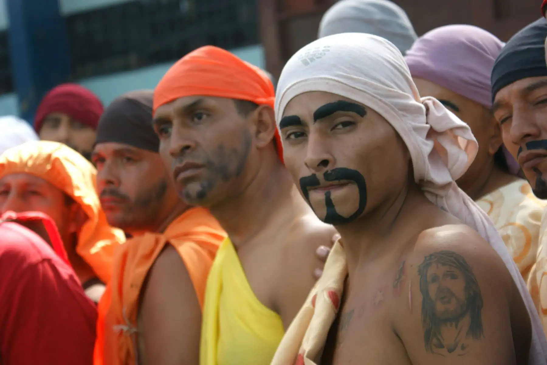 Internos del penal Castro Castro representan vía crucis como celebración por Semana Santa. Foto: ANDINA/Difusión.