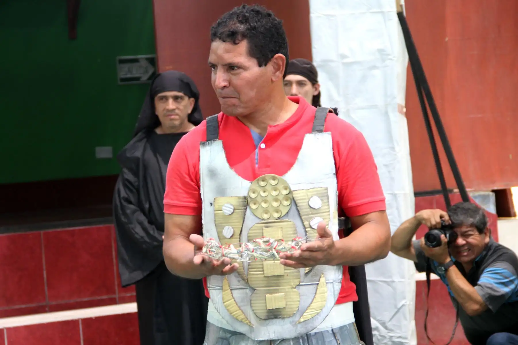 Internos del penal Castro Castro representan vía crucis como celebración por Semana Santa. Foto: ANDINA/Difusión.