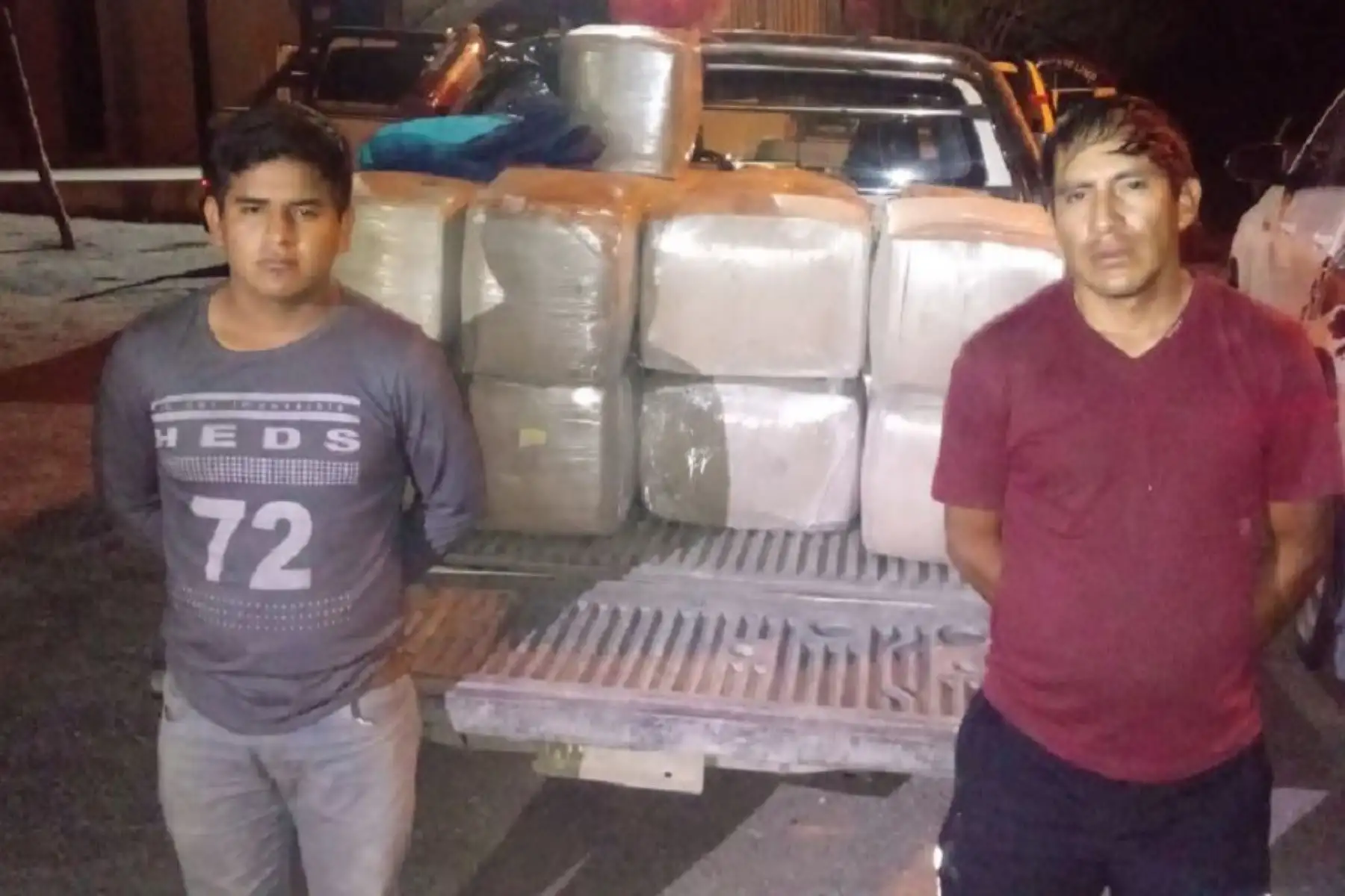 Los detenidos son el chofer  Wilber Muñoz Flores (27) y su acompañanteFoto:  Abed Laime Huamaní (21).