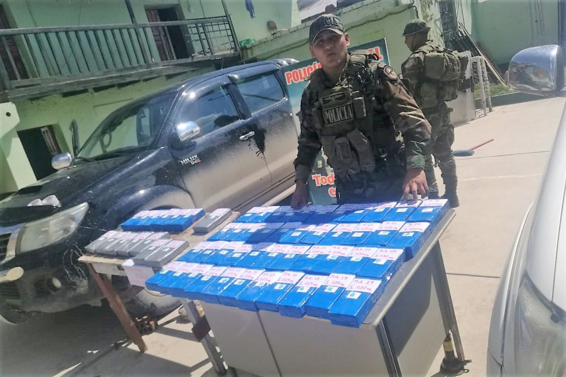 Policía incauta más de 60 kilos de clorhidrato de cocaína en Apurímac.Foto:  ANDINA/Difusió.n