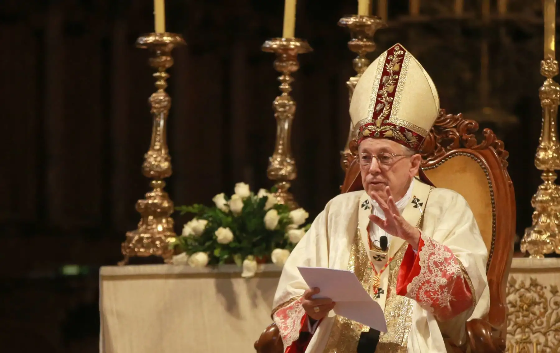 Sacerdotes de la Arquidiócesis de Lima renovaron sus promesas de  plenitud sacerdotal, en la misa crismal, ante el cardenal Juan Luis Cipriani Thorne. Foto. ANDINA/Jhony Laurente.