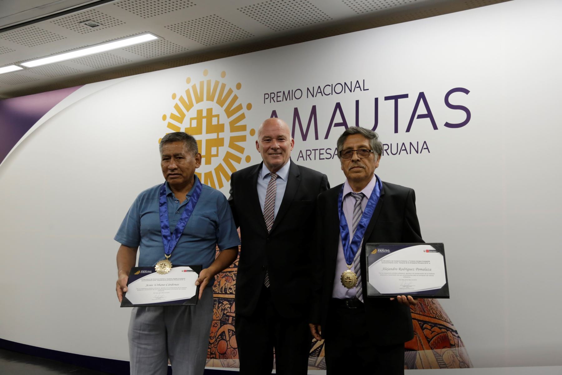 Artesanos de Ayacucho y Junín reciben Premio Nacional Amautas de la Artesanía Peruana 2018.Foto:  ANDINA/Difusión.
