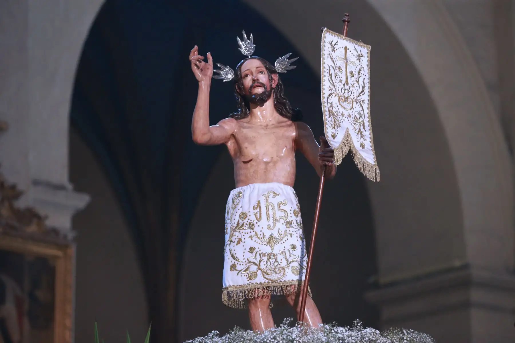 El Cardenal Juan Luis Cipriani oficio de misa  de domingo de Pascua y procesión por la resurrección de Jesucristo.Foto:ANDINA/Norman Córdova