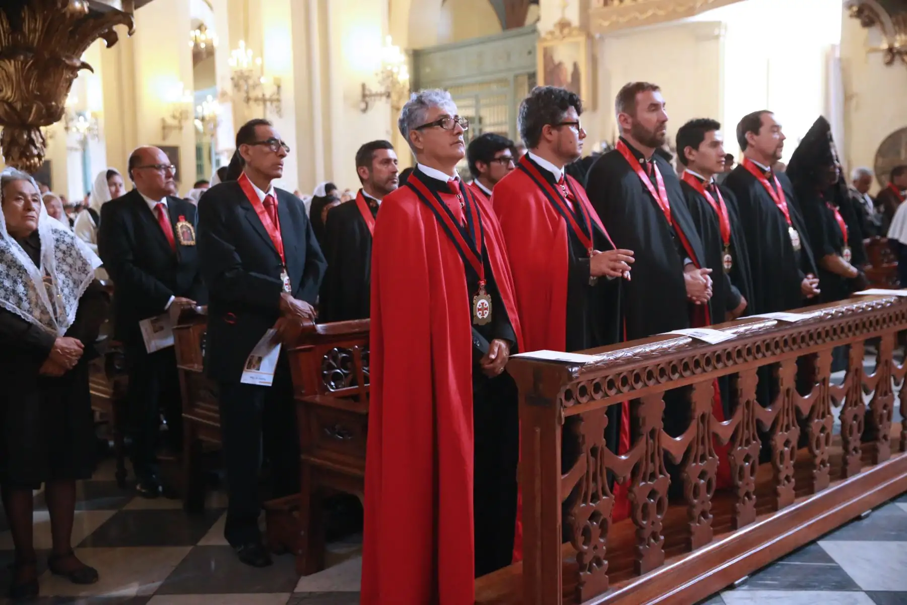 El Cardenal Juan Luis Cipriani oficio de misa  de domingo de Pascua y procesión por la resurrección de Jesucristo.Foto:ANDINA/Norman Córdova