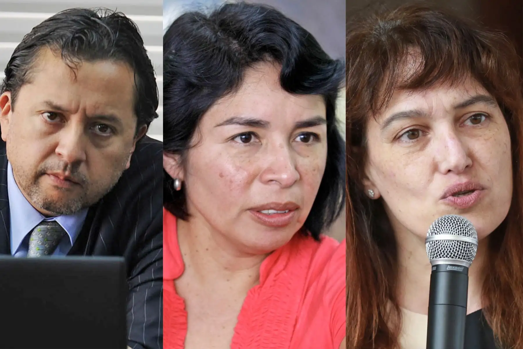 David Tuesta, Patricia Balbuena y Silvia Pessah