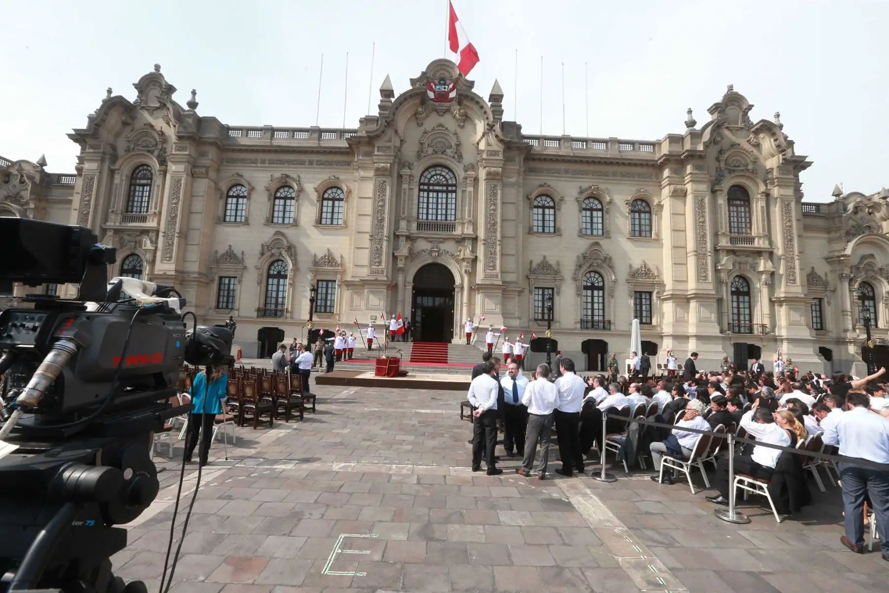 Todo va quedando listo para la juramentación del primer gabinete del gobierno de Martin Vizcarra. Foto: ANDINA/ Vidal Tarqui