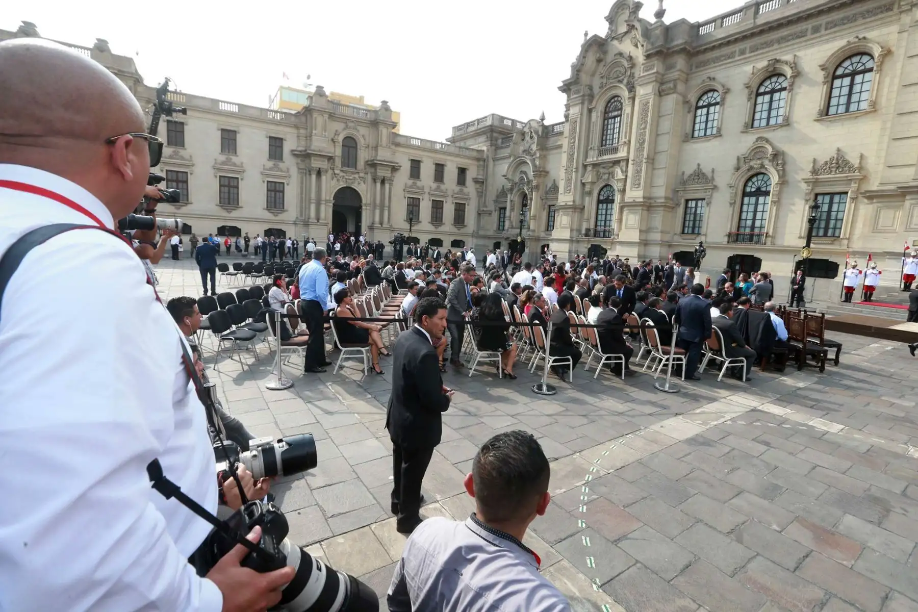 Todo va quedando listo para la juramentación del primer gabinete del gobierno de Martin Vizcarra. Foto: ANDINA/ Vidal Tarqui