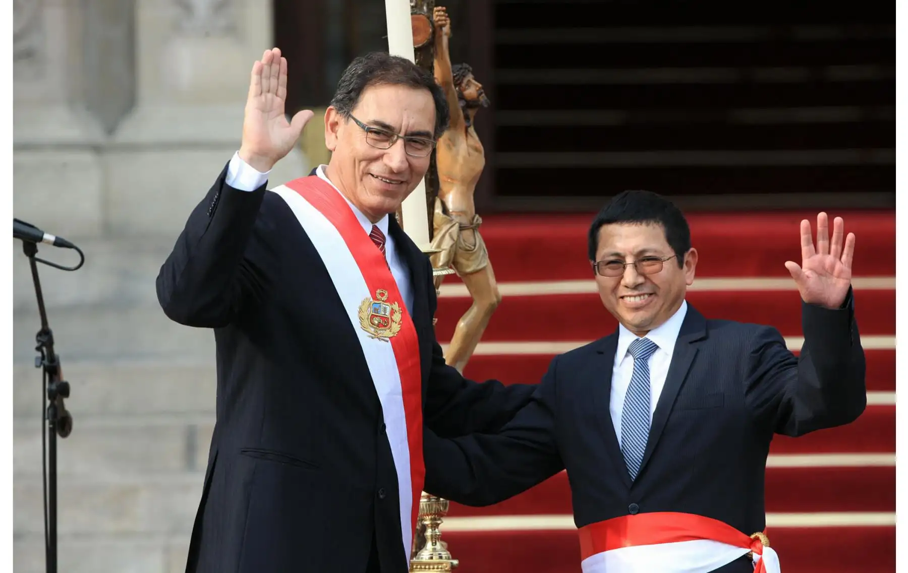 Presidente Martín Vizcarra juramentó a Edmer Trujillo Mori como ministro de Transportes y Comunicaciones. Foto: ANDINA/Dante Zegarra.