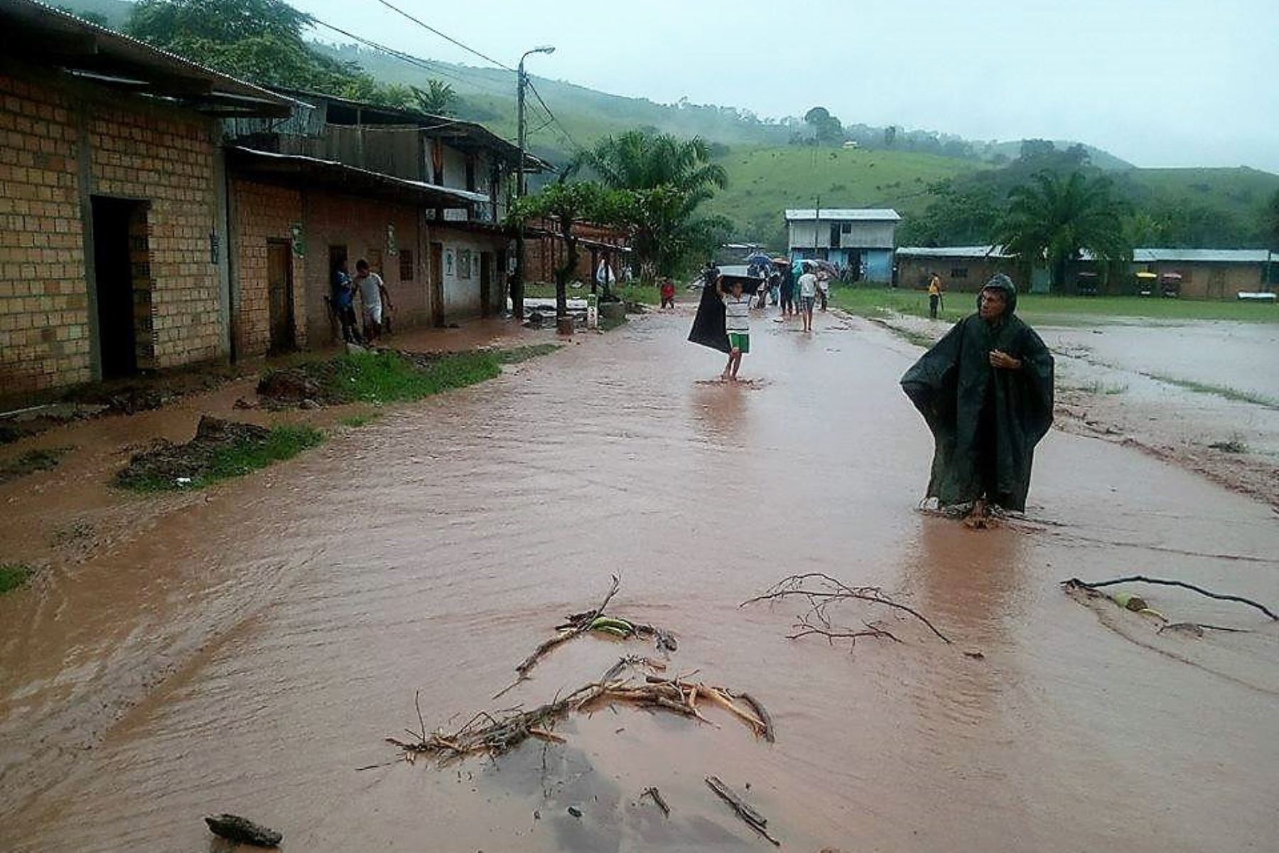 San Martín se declara en alerta permanente por lluvias y desbordes. ANDINA