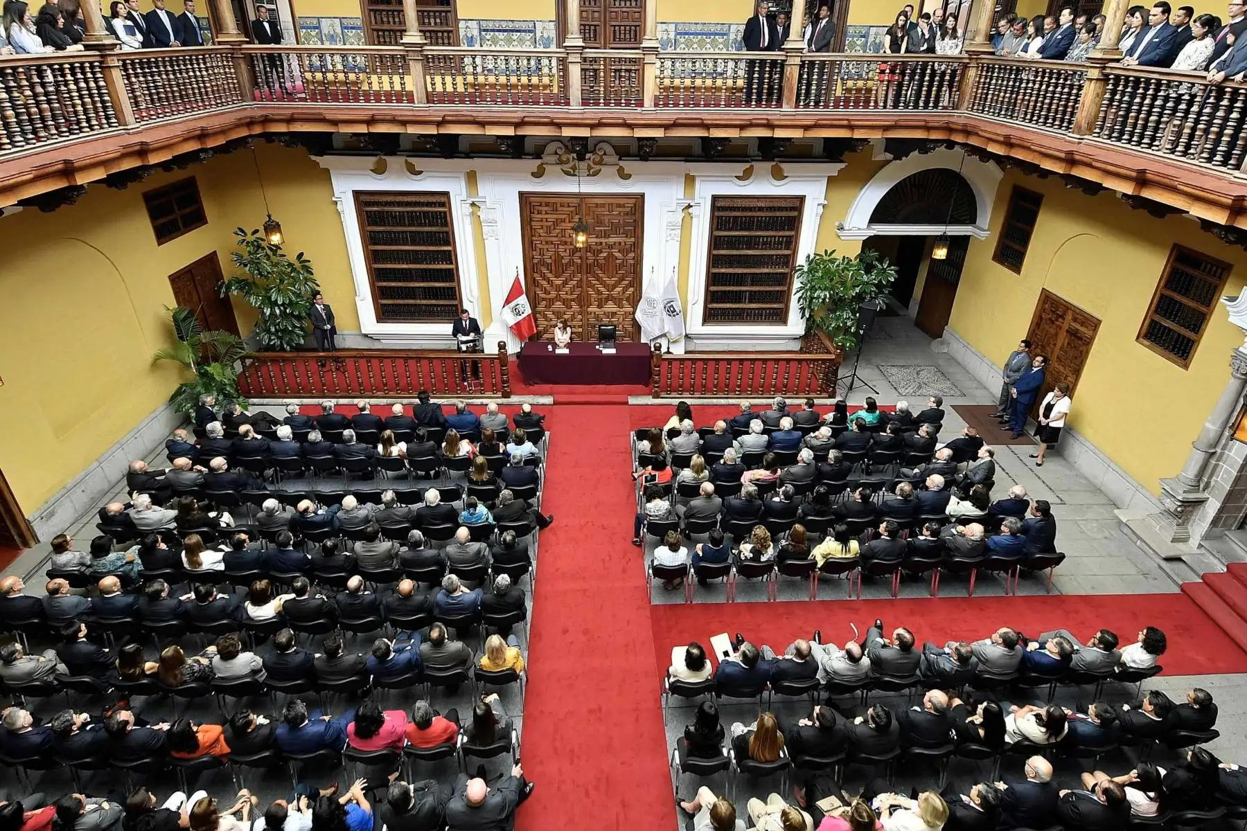 Presentación de Néstor Popolizio Bardales como ministro de Relaciones Exteriores..Foto:ANDINA/MRE
