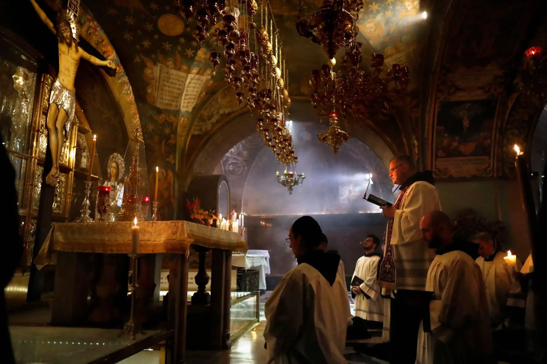 Franciscanos en Tierra Santa Foto: AFP