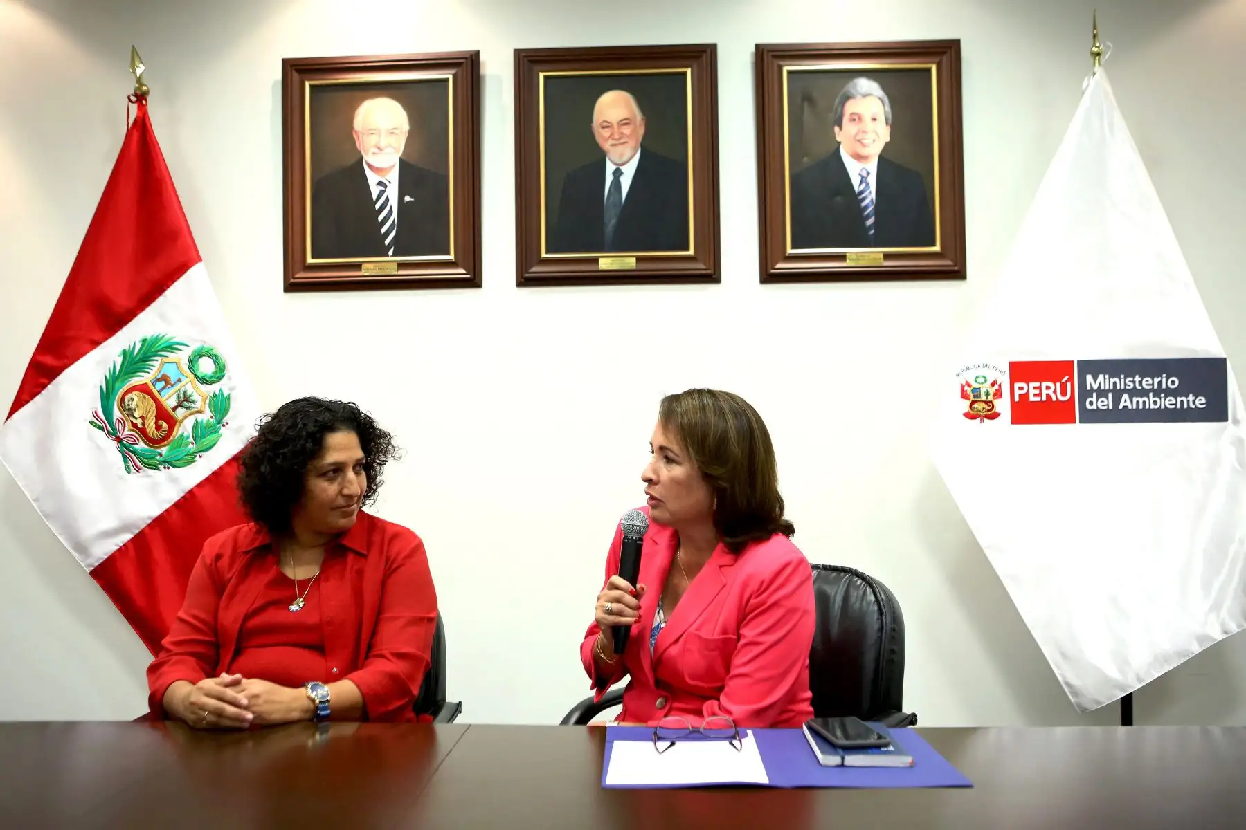 Ceremonia de asunción de la ministra del Ambiente, Fabiola Muñoz. Foto: ANDINA/Difusión.