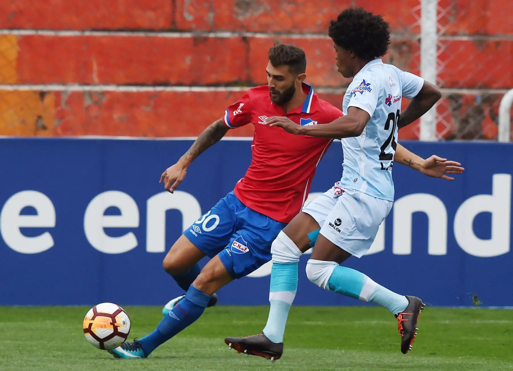 Real Garcilaso y Nacional de Uruguay jugaron en Cusco por una fecha mas de la Copa Libertadores. Foto: AFP