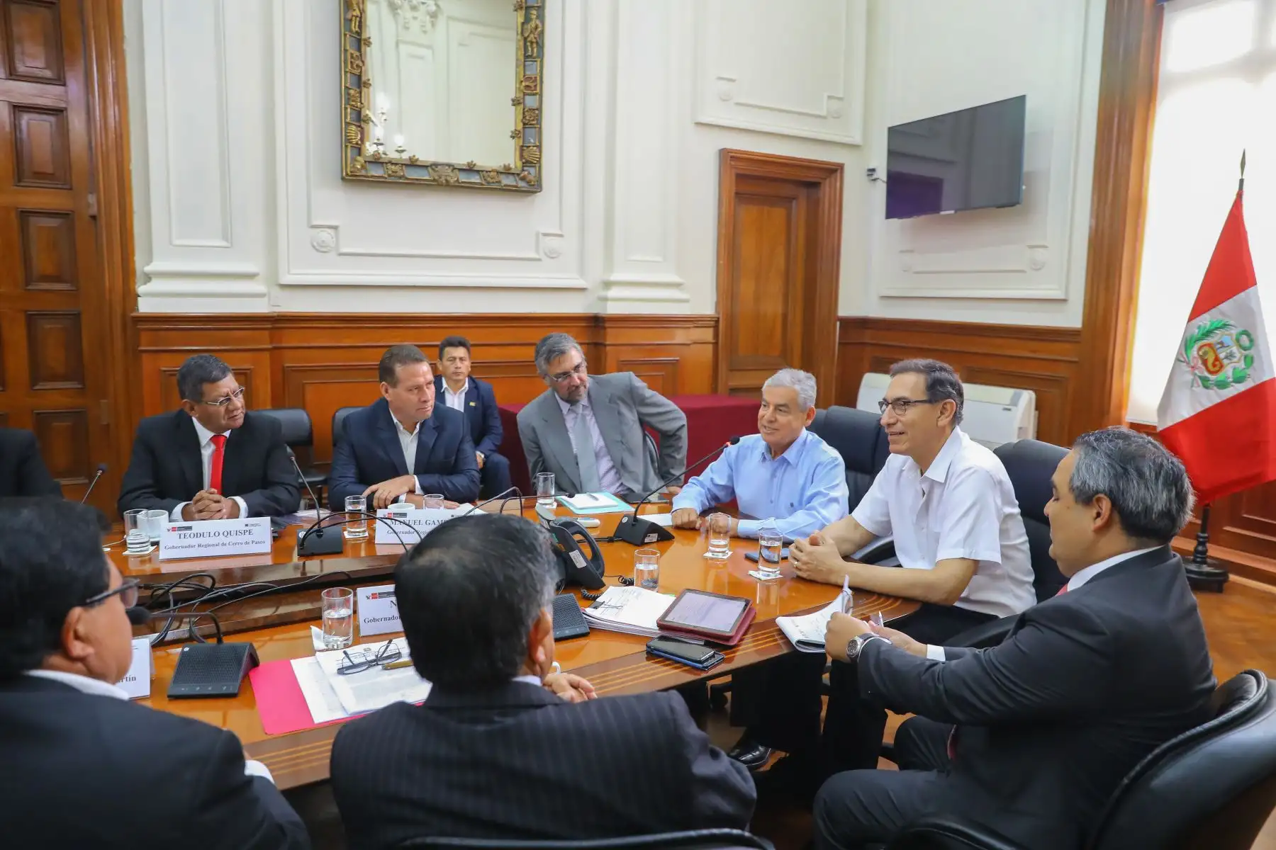 Presidente de la República, Martín Vizcarra, recibió el respaldo de los gobernadores regionales. Foto: ANDINA/Prensa Presidencia