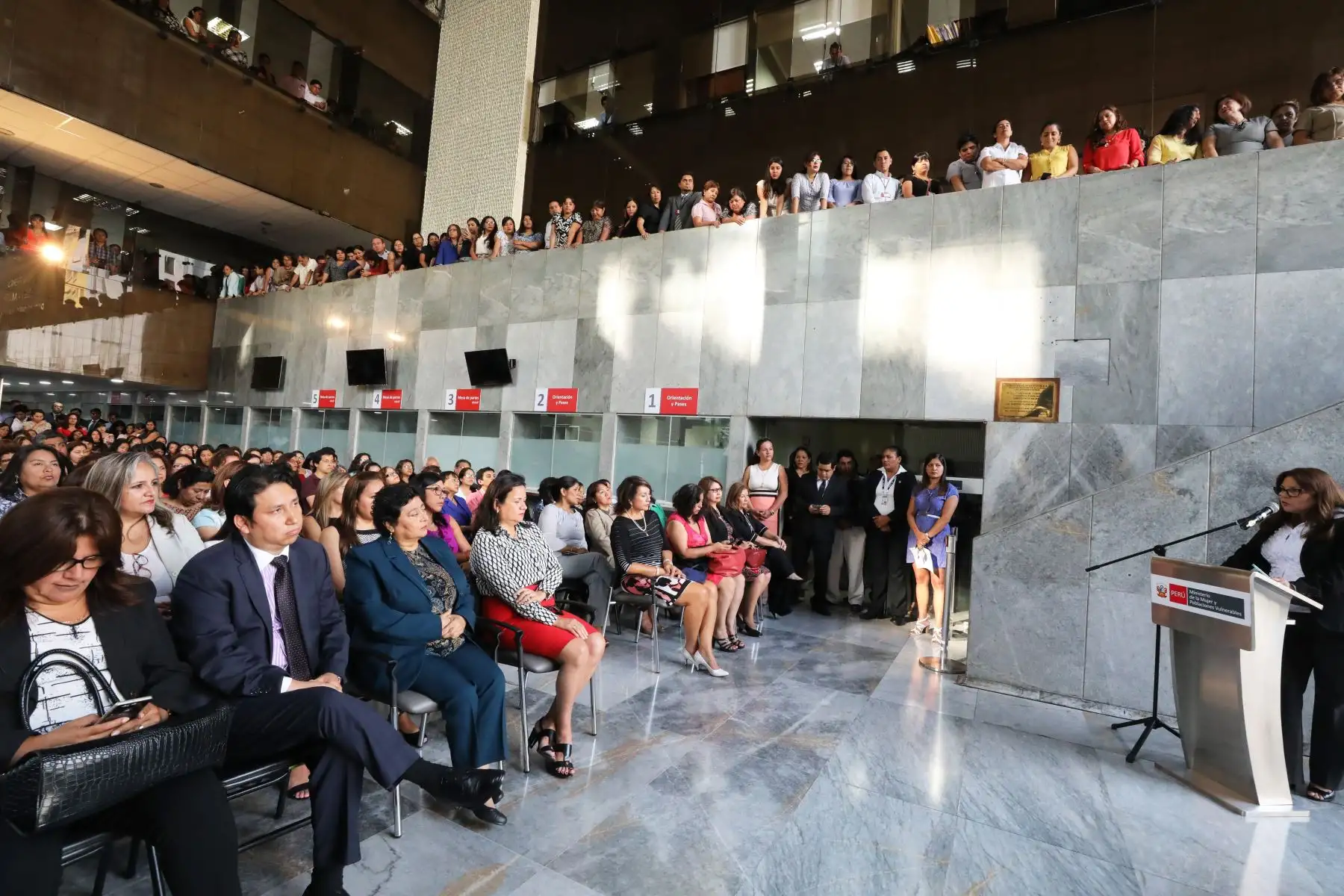 Ceremonia de asunción de la ministra de la Mujer y Poblaciones Vulnerables, Ana María Mendieta. Foto: ANDINA/Mimp.