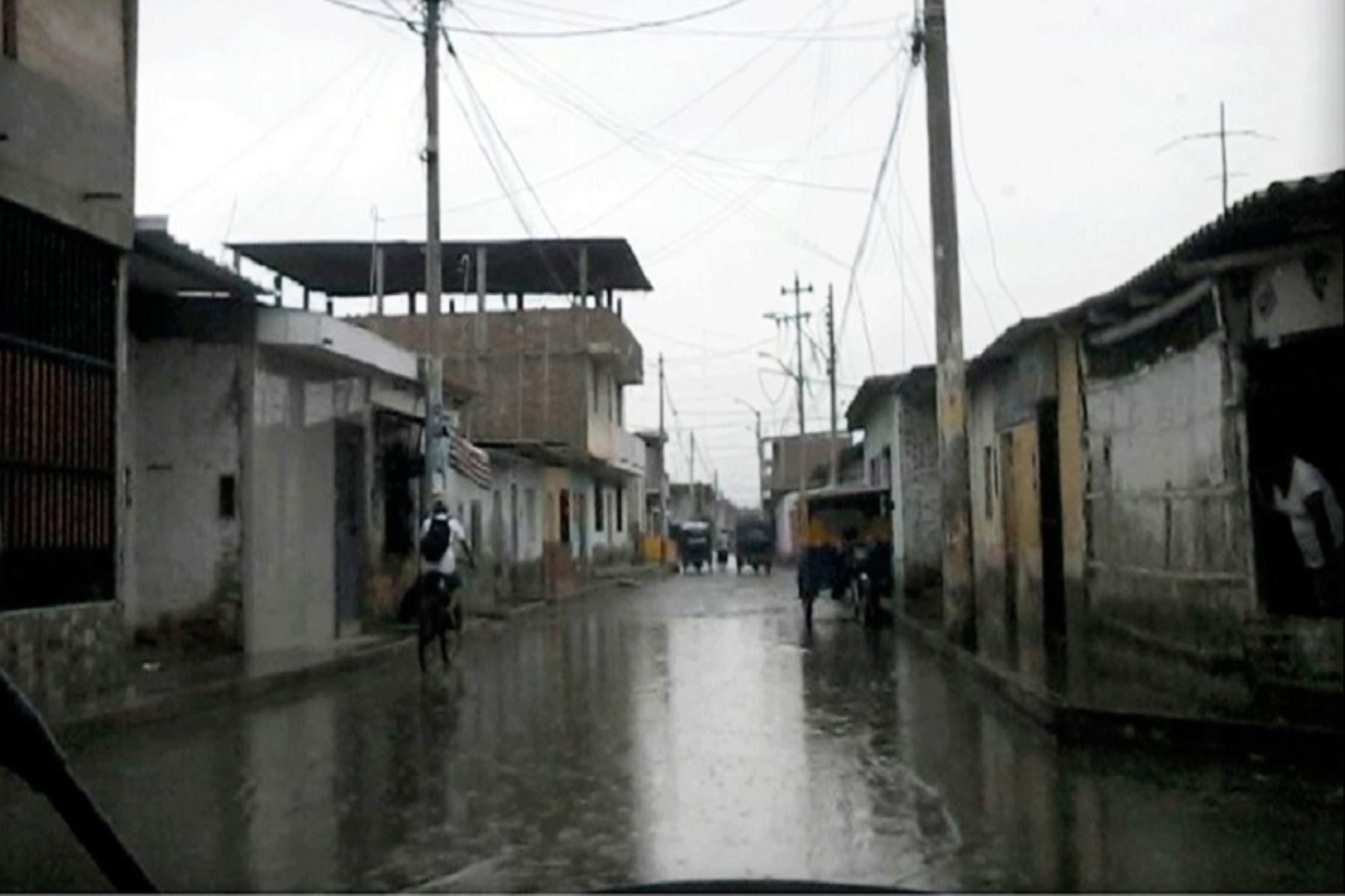 Distrito de Chulucanas, en la provincia de Morropón, alcanzó un acumulado pluvial de  70.4 milímetros de agua por día.