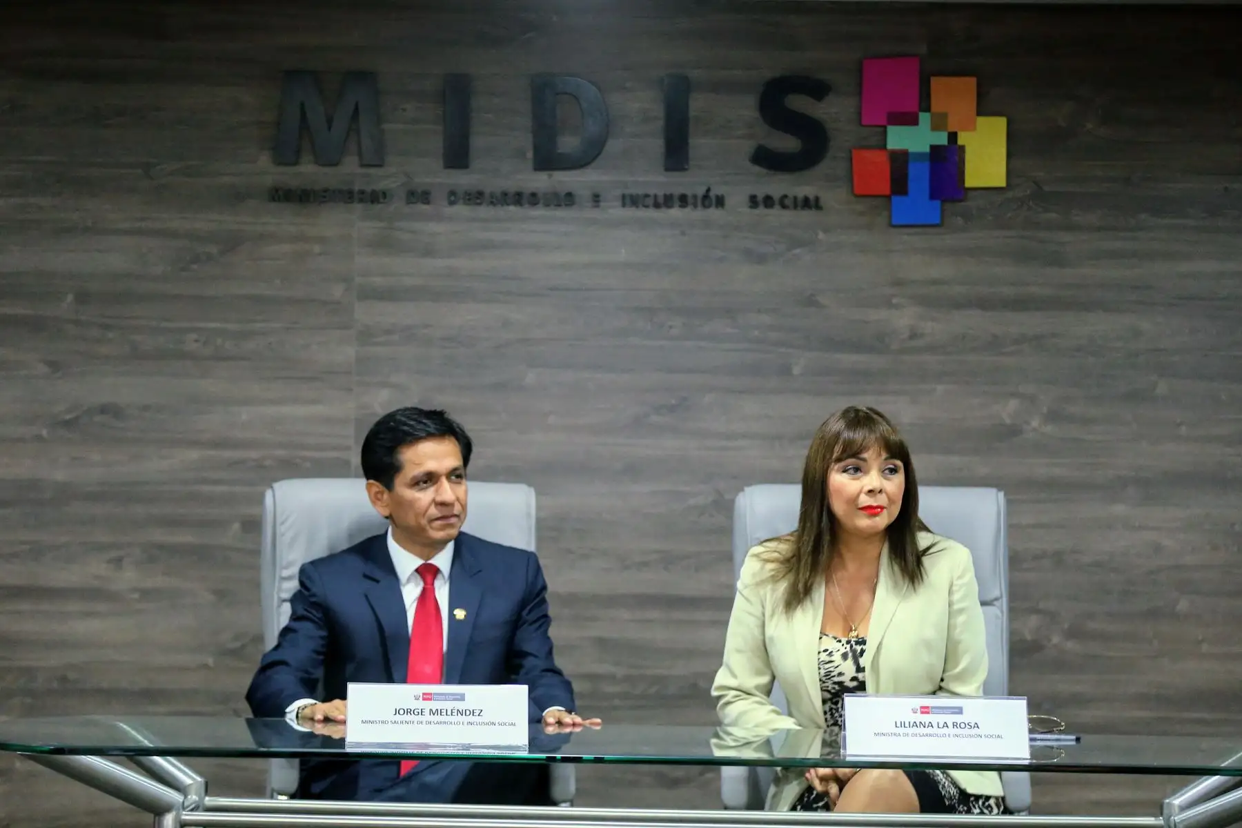 Transferencia de cargo en el Ministerio de Desarrollo e Inclusión Social. Foto: ANDINA/Luis Iparraguirre