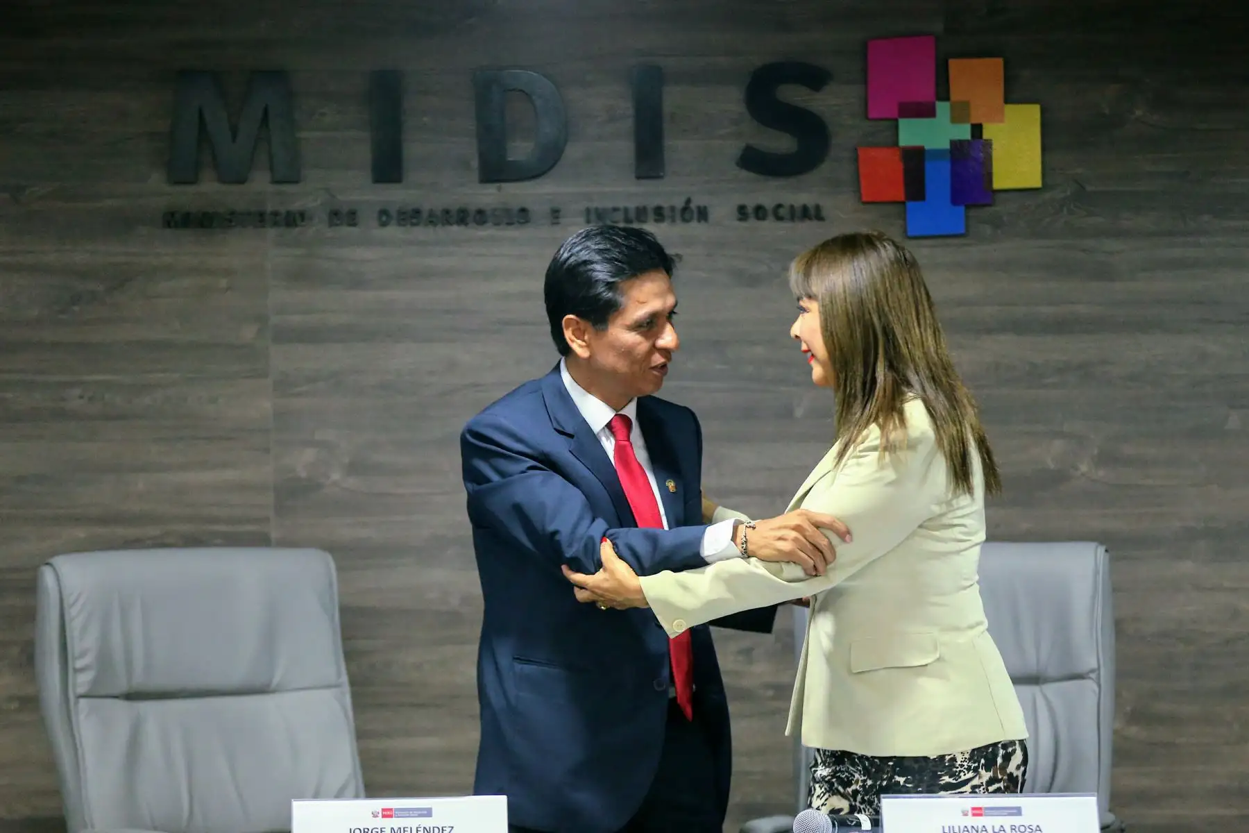Transferencia de cargo en el Ministerio de Desarrollo e Inclusión Social. Foto: ANDINA/Luis Iparraguirre