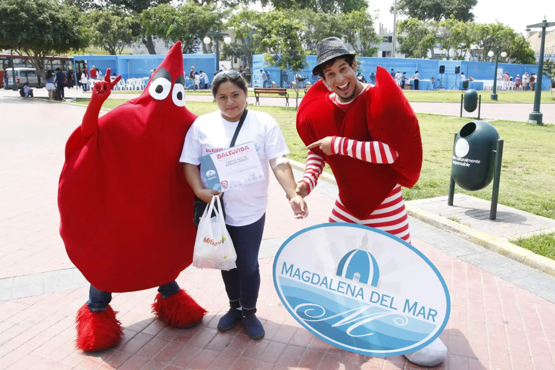 Campaña de Salud " Dale Vida", donar sangre es donar vida, organizado por el Ministerio de Salud y la municipalidad de Magdalena. Foto: ANDINA/Eddy Ramos.