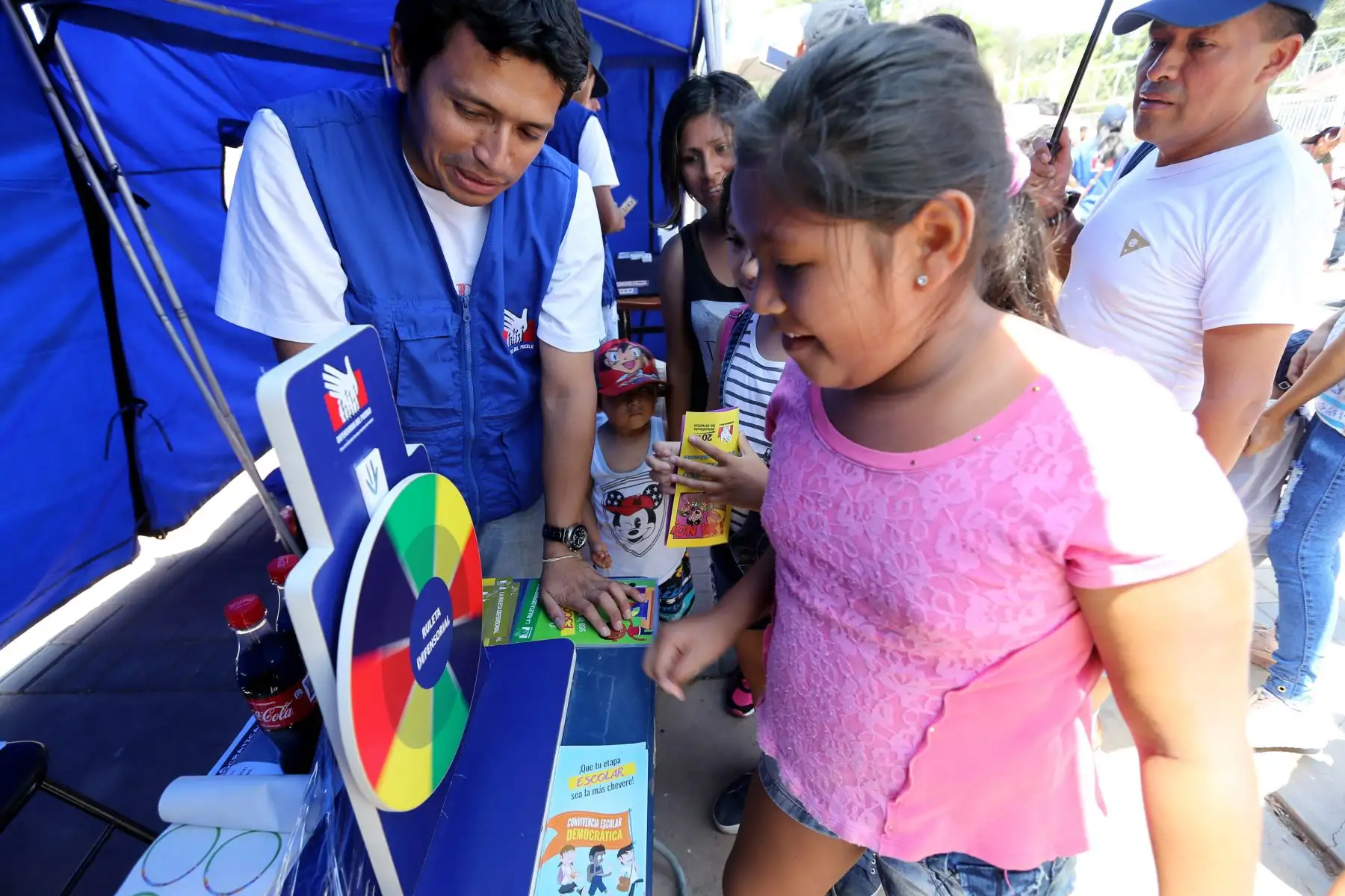 Defensoría  del Pueblo realizo actividades por el Día de la Niñez , en el parque de las leyendas .Foto: ANDINA/Norman Córdova