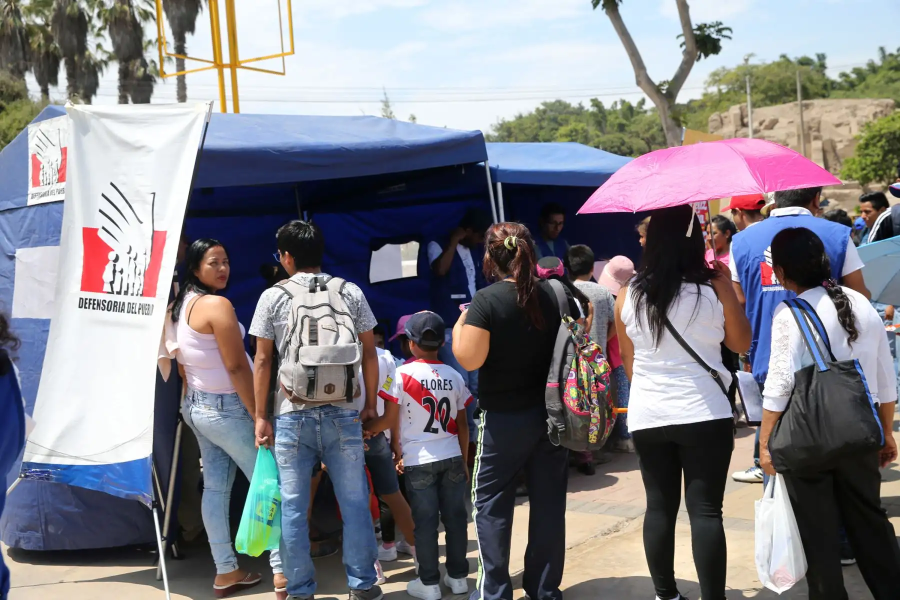 Defensoría  del Pueblo realizo actividades por el Día de la Niñez , en el parque de las leyendas .Foto: ANDINA/Norman Córdova