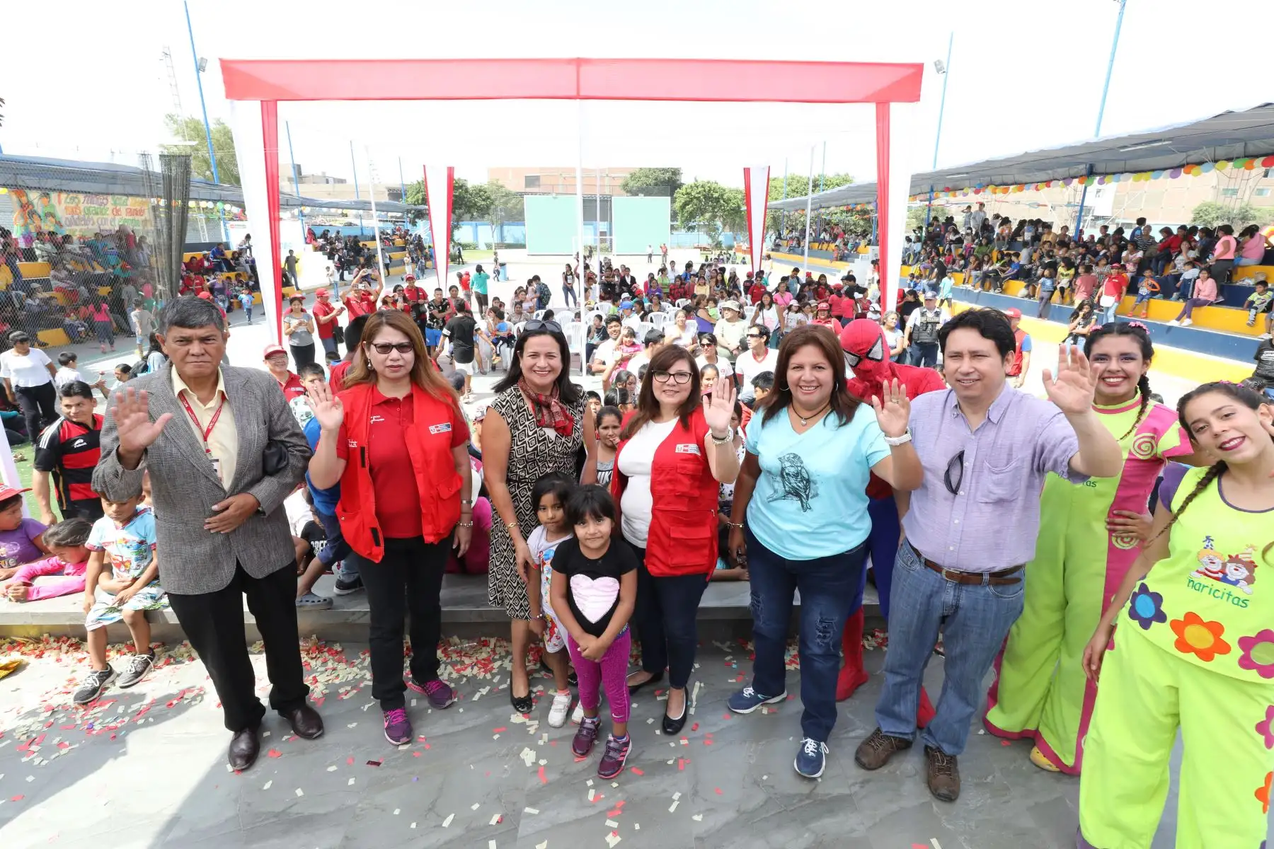 Ministra de la Mujer y Poblaciones Vulnerables, Ana María Mendieta celebró  el día de la niña y el niño peruano.Foto:ANDINA/Mimp