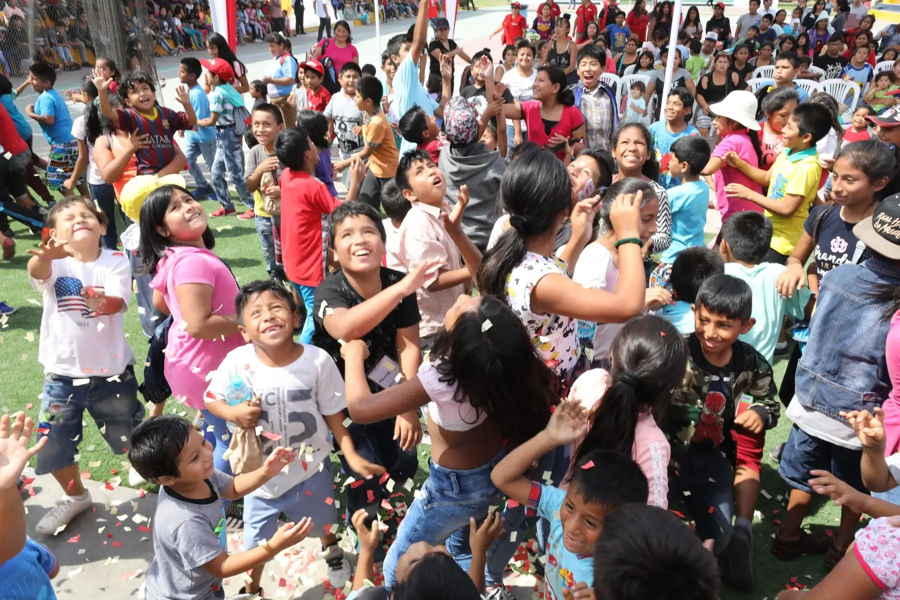 Ministra de la Mujer y Poblaciones Vulnerables, Ana María Mendieta celebró  el día de la niña y el niño peruano.Foto:ANDINA/Mimp