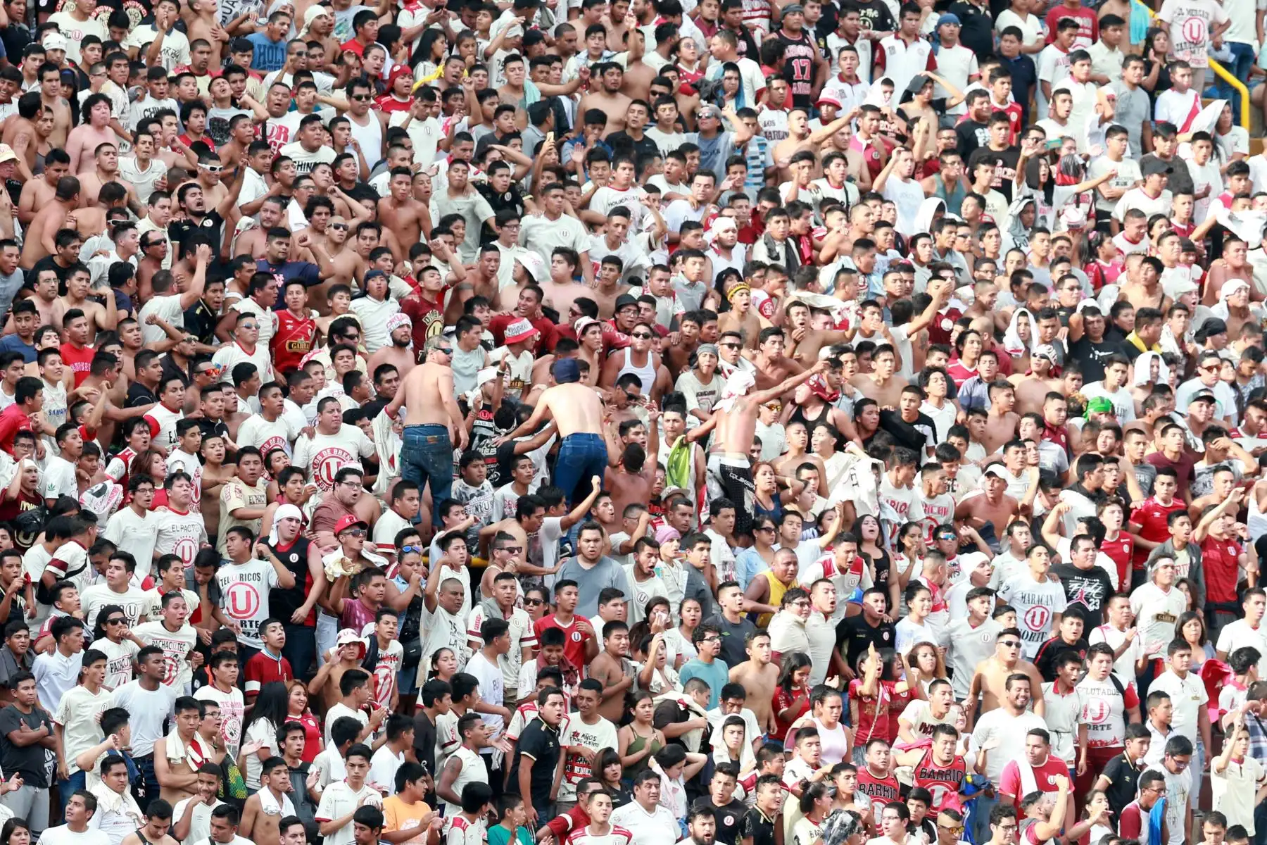 Universitario y San Martín igualan 1-1 en el Estadio Monumental. Foto: ANDINA/Vidal Tarqui