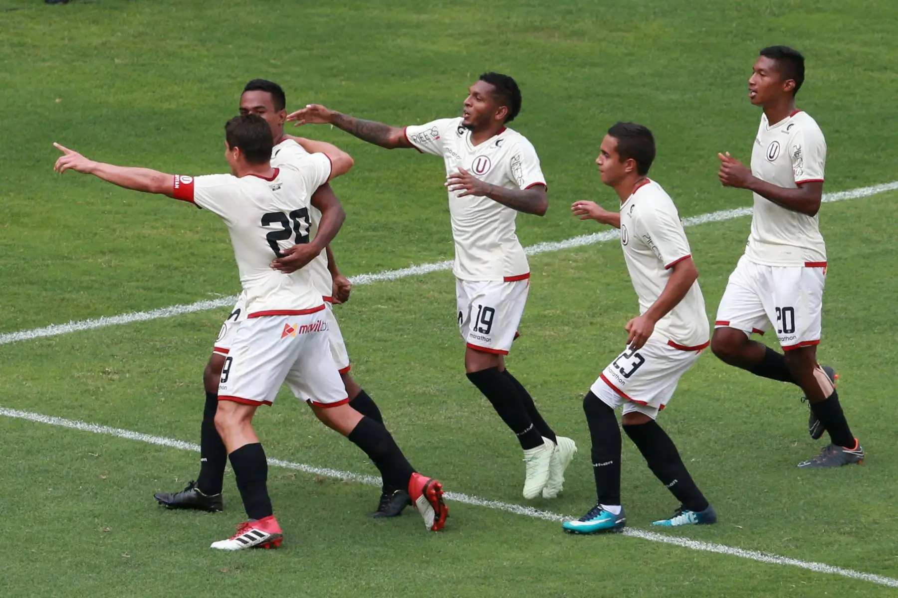 Universitario y San Martín igualan 1-1 en el Estadio Monumental. Foto: ANDINA/Vidal Tarqui