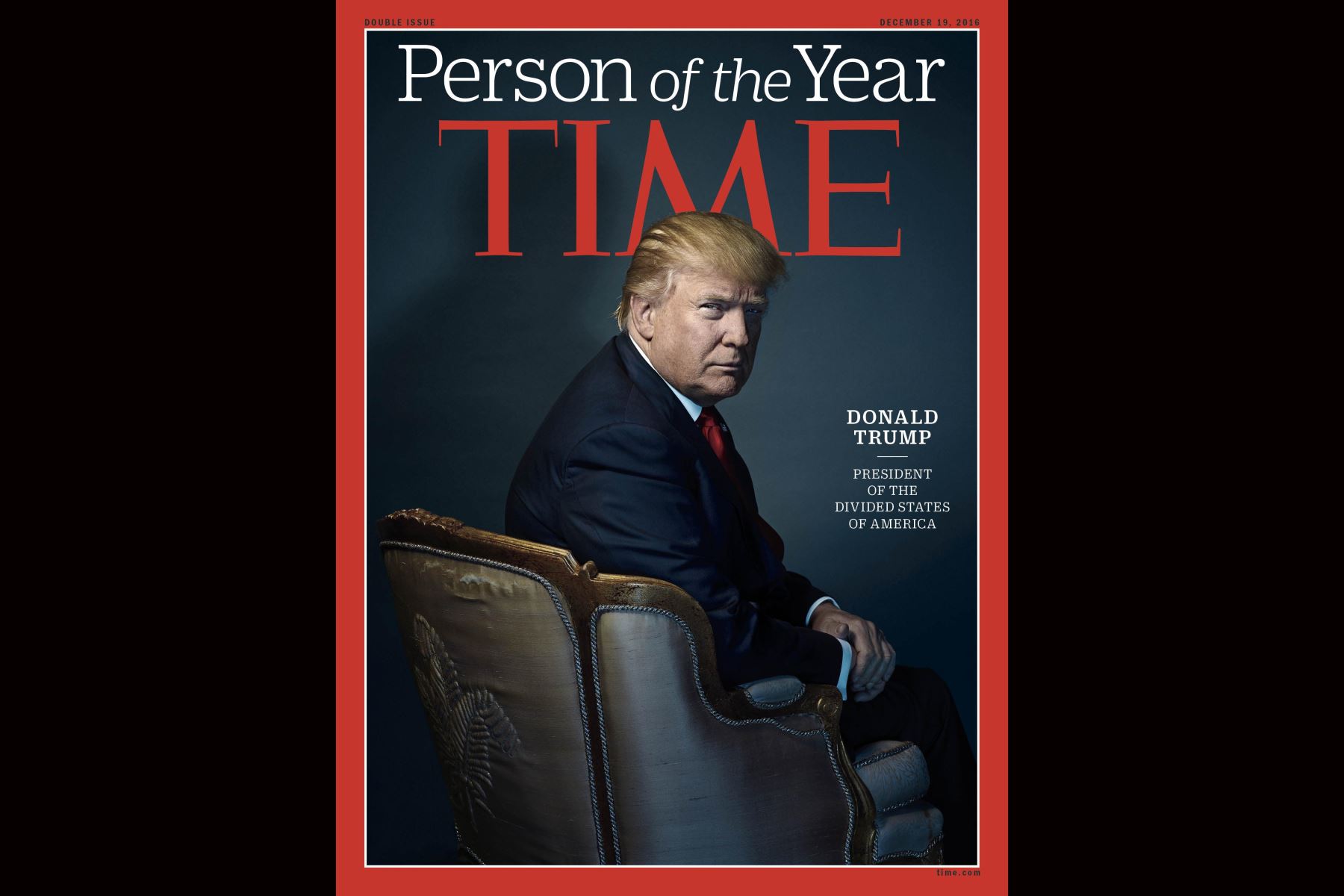 La revista Time nombró a Donald Trump  "Persona del año" para 2016. Foto: AFP