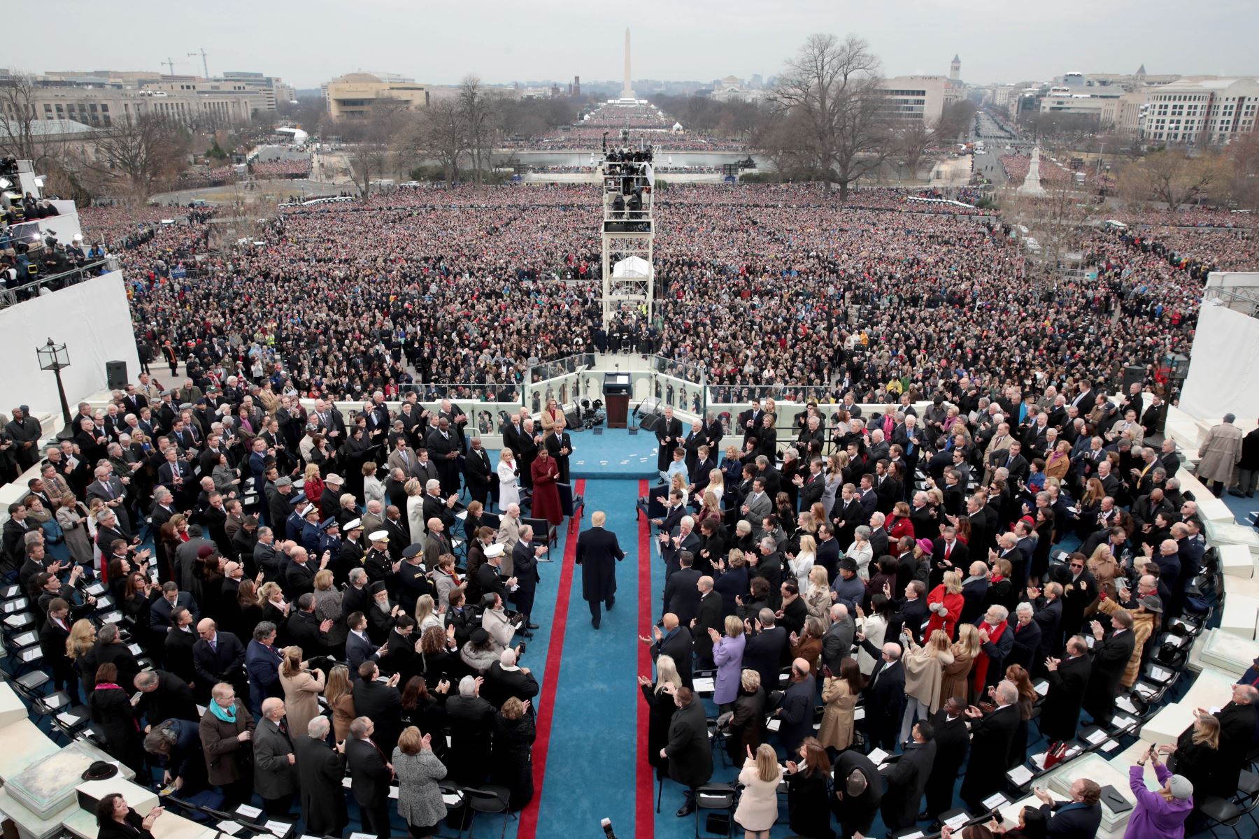 Ceremonia de inauguración de Donald J. Trump quien se convierte en el 45º presidente de los Estados Unidos el 20 de enero de 2017. Foto: AFP