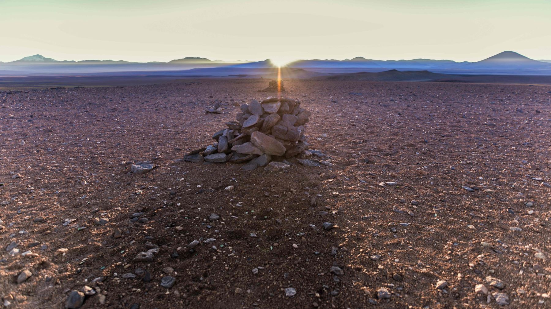 Calendario inca en el desierto de Atacama Foto: AFP