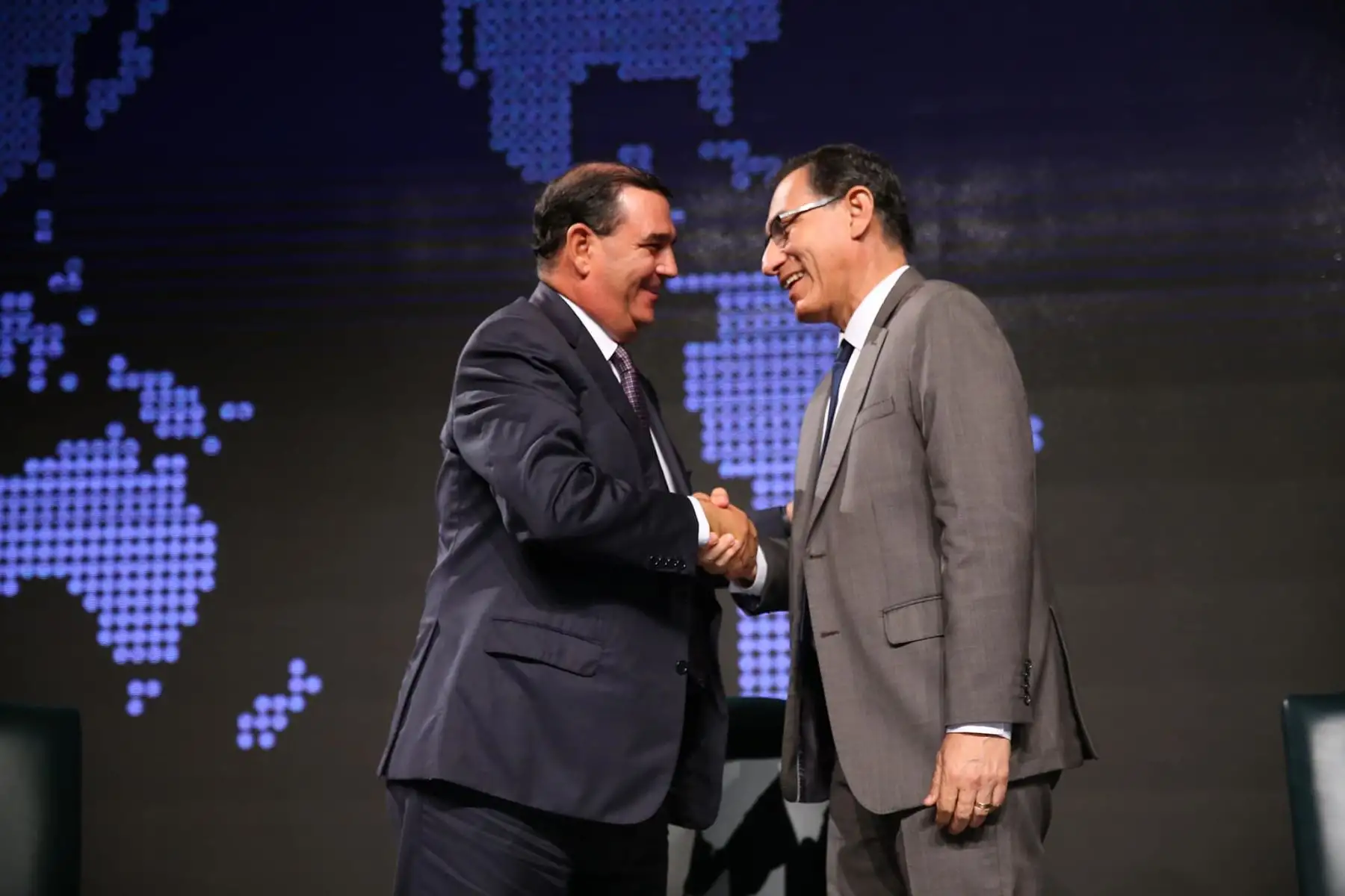 El presidente Martín Vizcarra participa en la ceremonia de cambio del consejo directivo de Comexperu.Foto: ANDINA/Prensa Presidencia