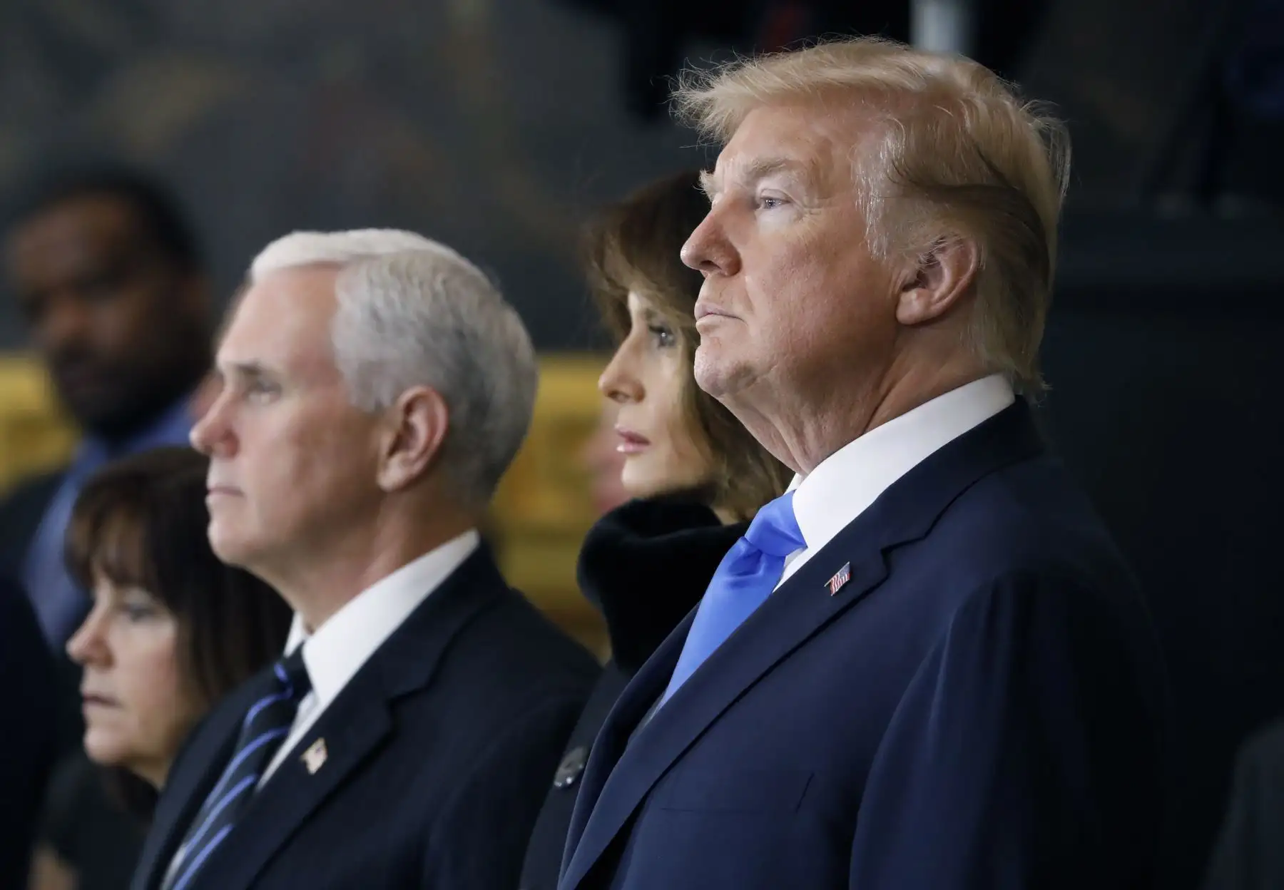 Ceremoniasen la rotonda del edificio del Capitolio de EE. UU. En Washington. Foto: AFP