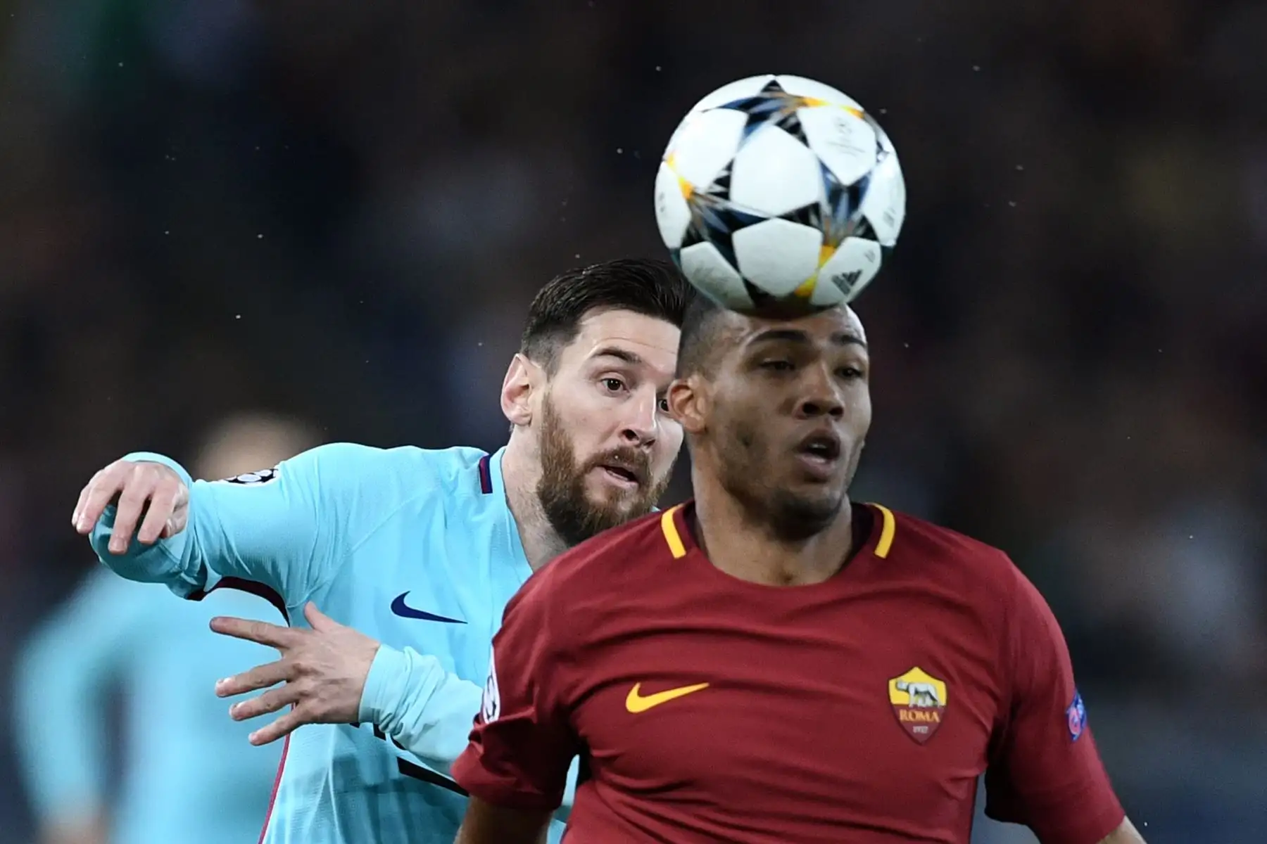 Roma gana 2 a 0 al Barcelona. Foto: AFP