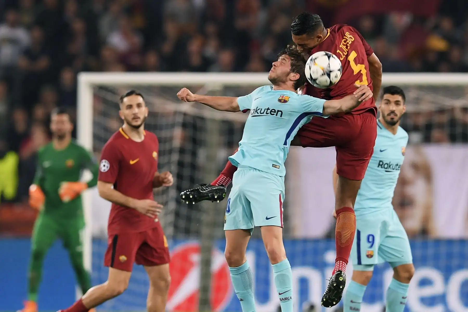 Roma gana 3 a 0 al Barcelona. Foto: AFP