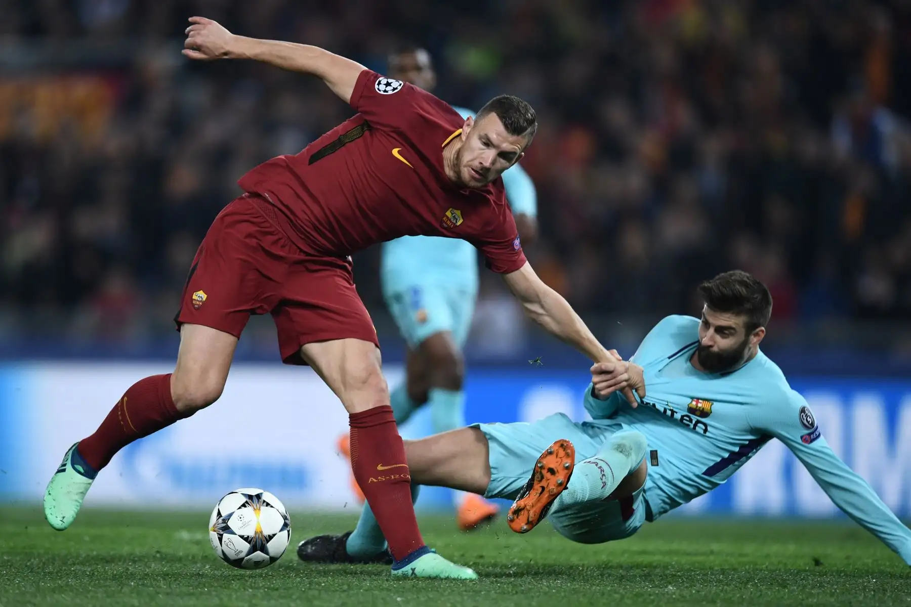Roma gana 3 a 0 al Barcelona. Foto: AFP