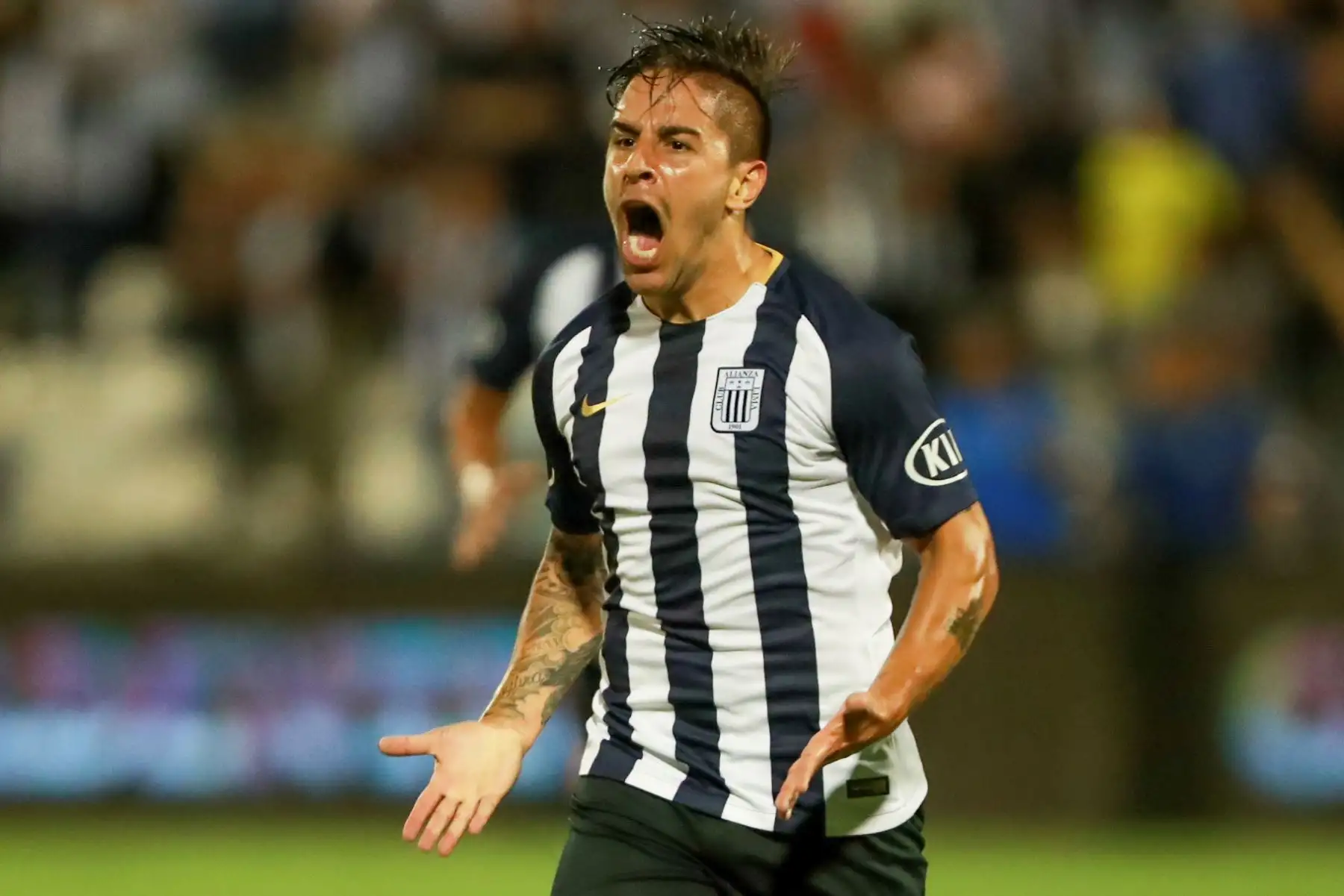 Alianza Lima derrota 2-0 a Universitario de Deportes. Foto: ANDINA/Carlos Lezama