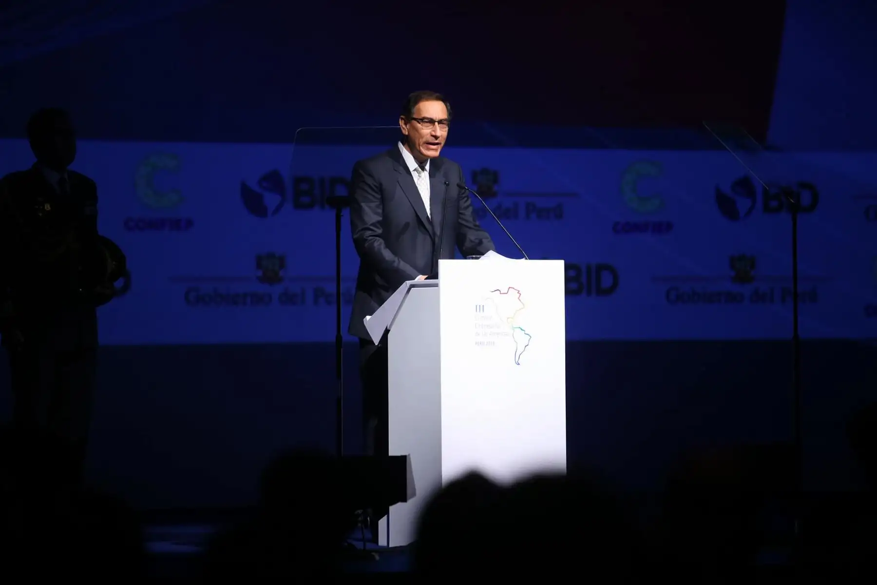 El presidente Martín Vizcarra inaugura la III Cumbre Empresarial de las Américas, actividad efectuada en el marco de la VIII Cumbre de las Américas. Foto: ANDINA/ Prensa Presidencia
