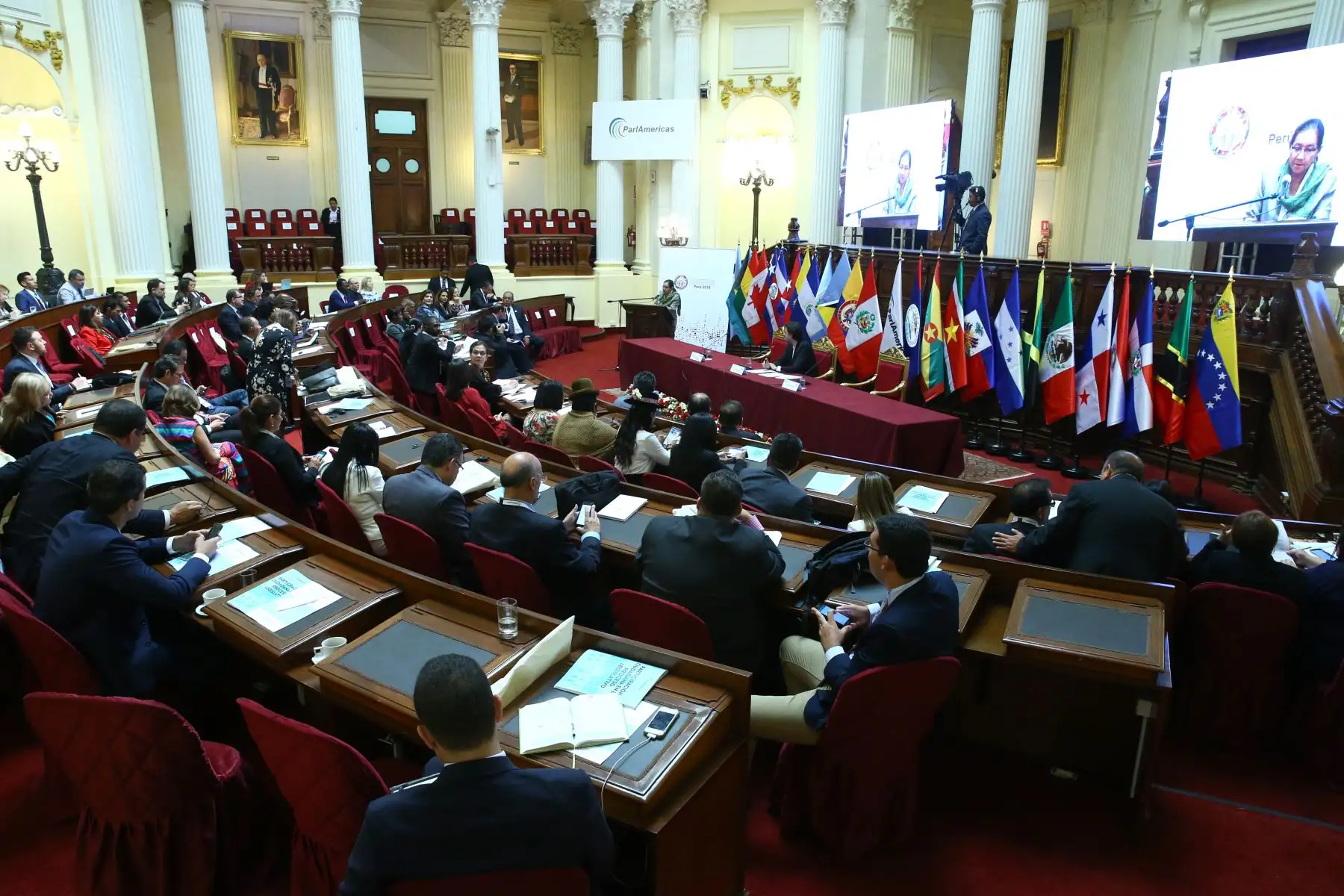 III Encuentro de ParlAméricas se realiza en el Congreso de la República en el marco de la VIII Cumbre de las Américas. Foto: ANDINA/Melina Mejía.