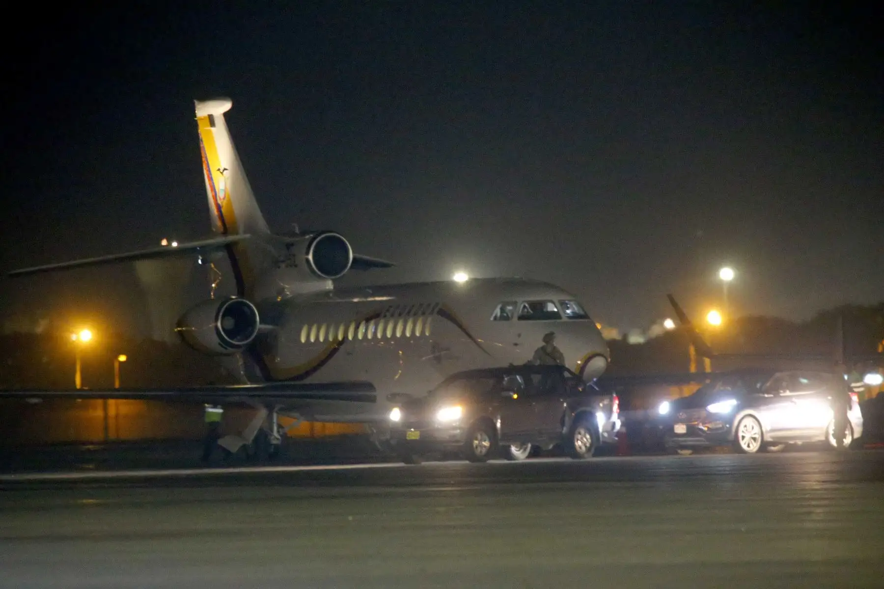 Presidente ecuatoriano, Lenín Moreno, abandona el país luego de unas horas de estadía por la Cumbre de las Américas. Foto: ANDINA/Luis Iparraguirre.
