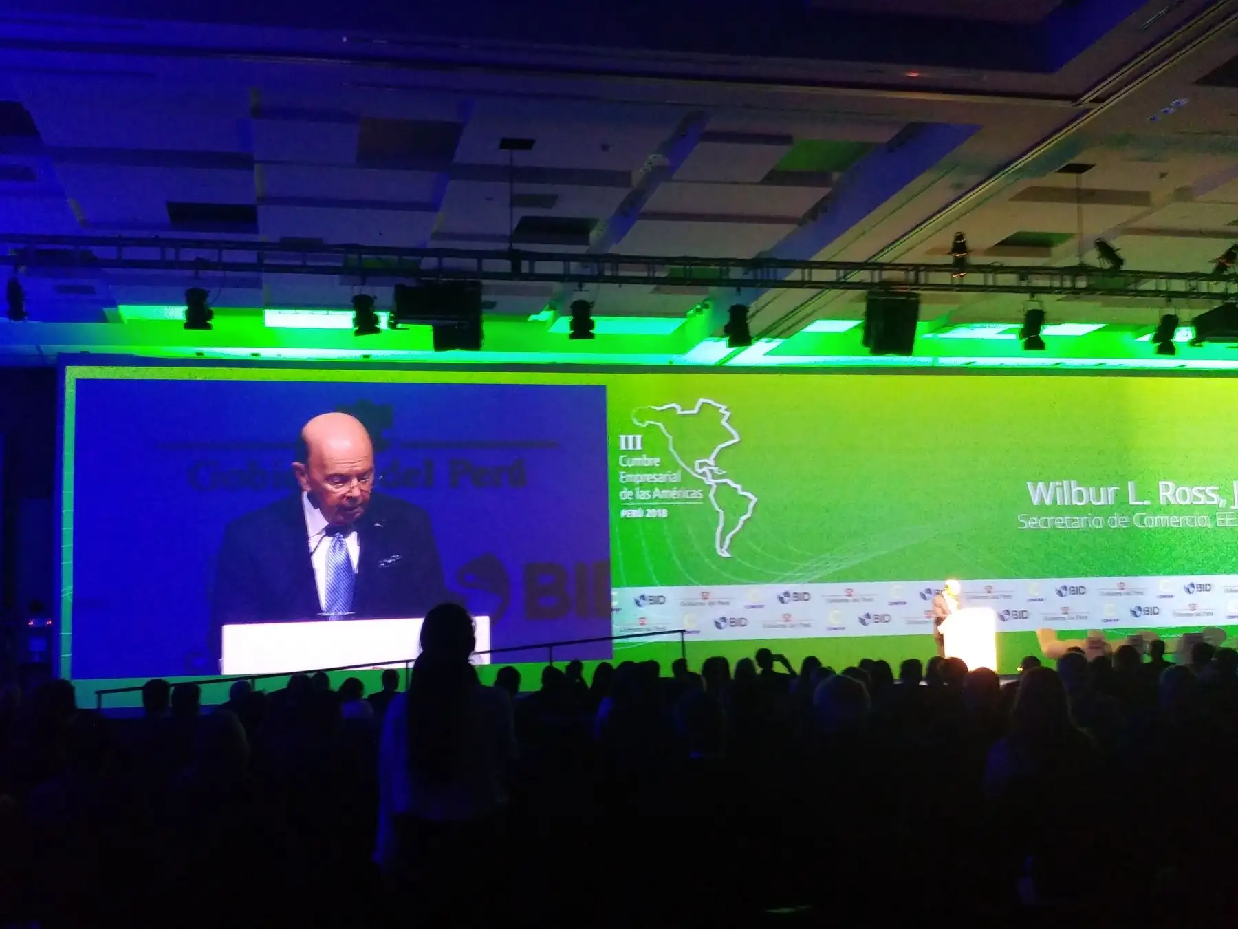 Secretario de Comercio de Estados Unidos, Wilbur Ross. Andina.