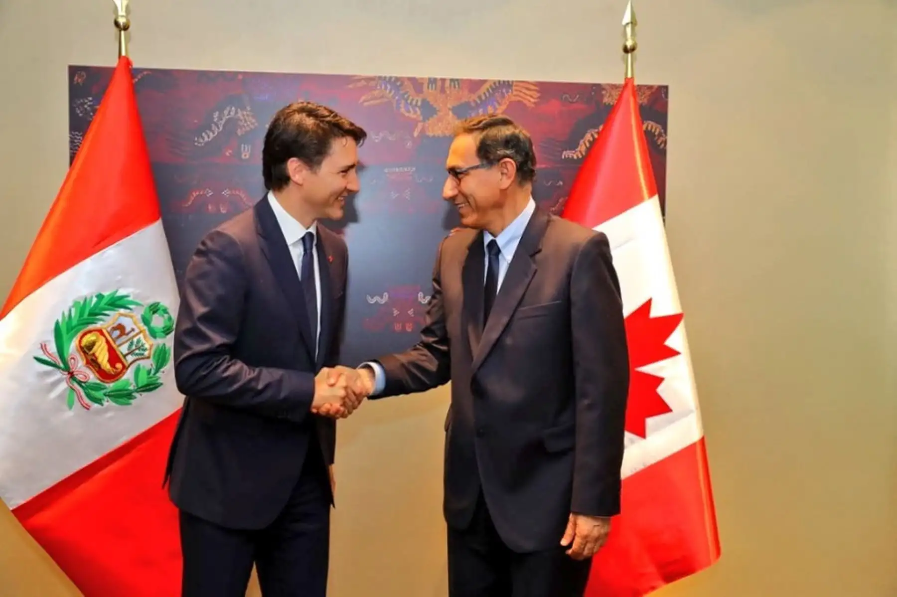 Presidente Martín Vizcarra se reunió con el primer ministro de Canadá, Justin Trudeau.