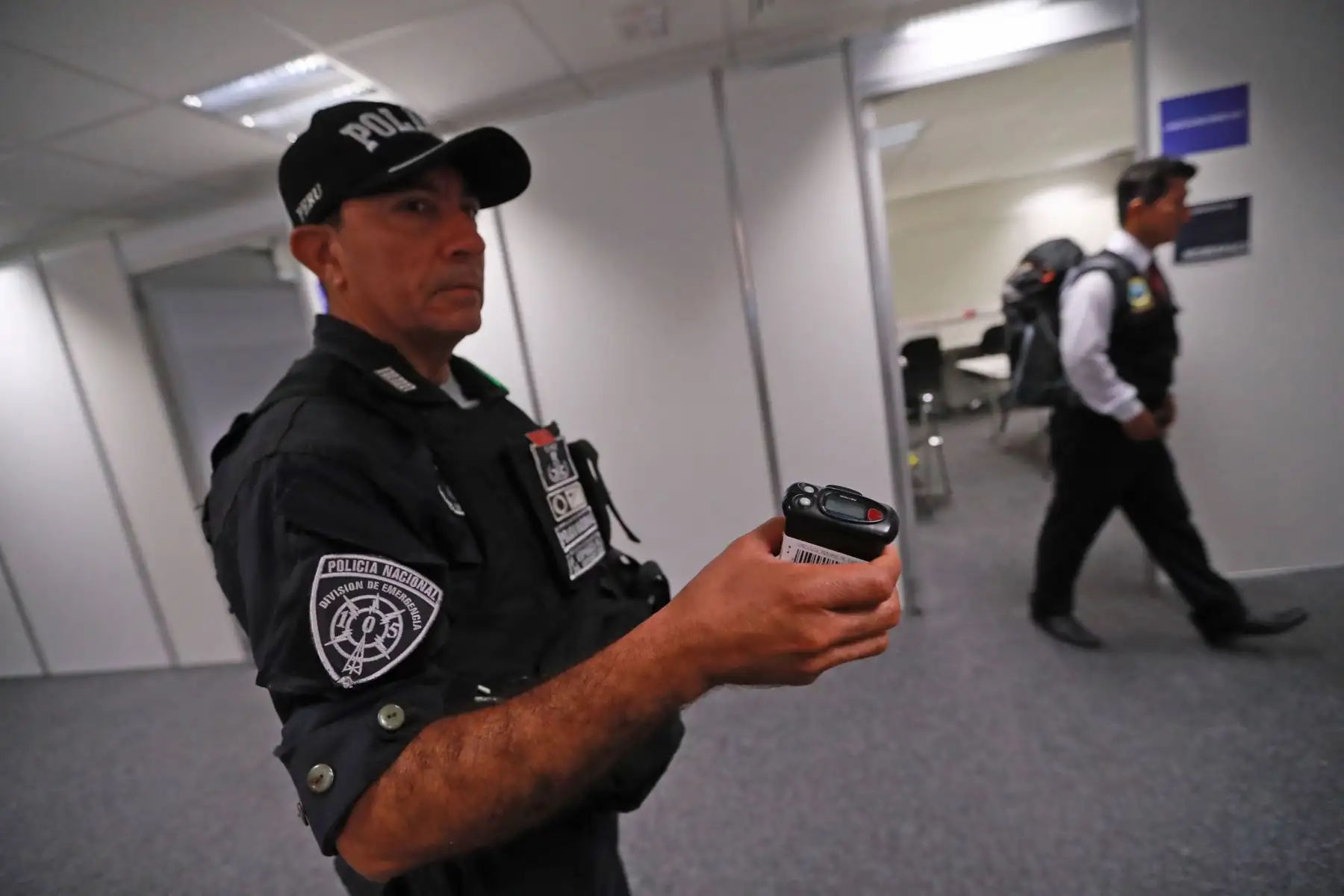 Medidas de seguridad en el Centro de Convenciones de Lima por la VIII Cumbre de Las Américas. Foto/ANDINA: Carlos Lezama.
