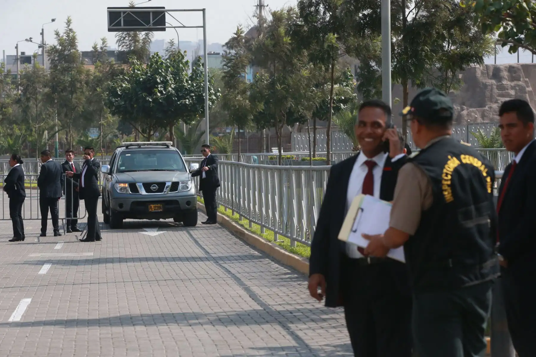 Medidas de seguridad en el Centro de Convenciones de Lima por la VIII Cumbre de Las Américas. Foto: ANDINA/Jhony Laurente.