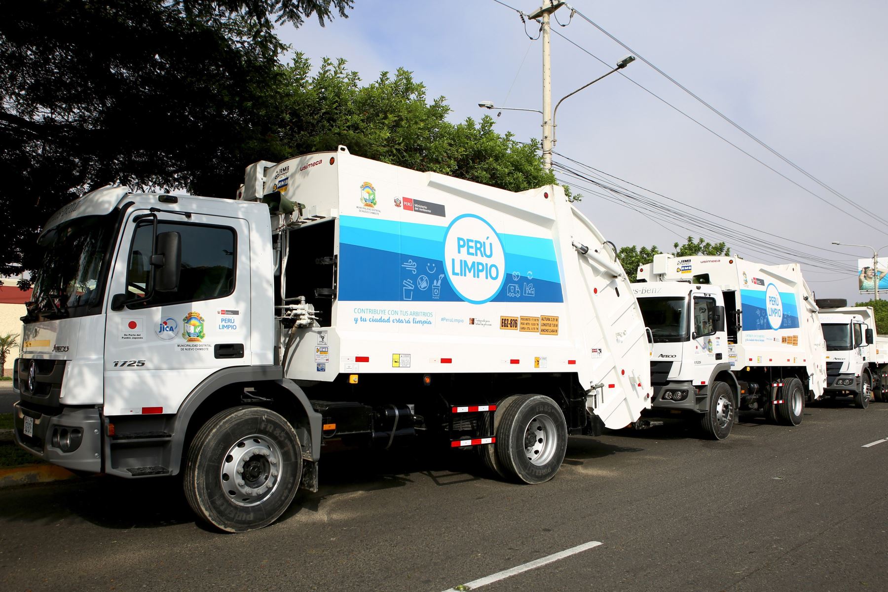 Ministerio del Ambiente destaca la incorporación de vehículos de limpieza en distrito de Nuevo Chimbote, en Áncash. ANDINA/Difusión