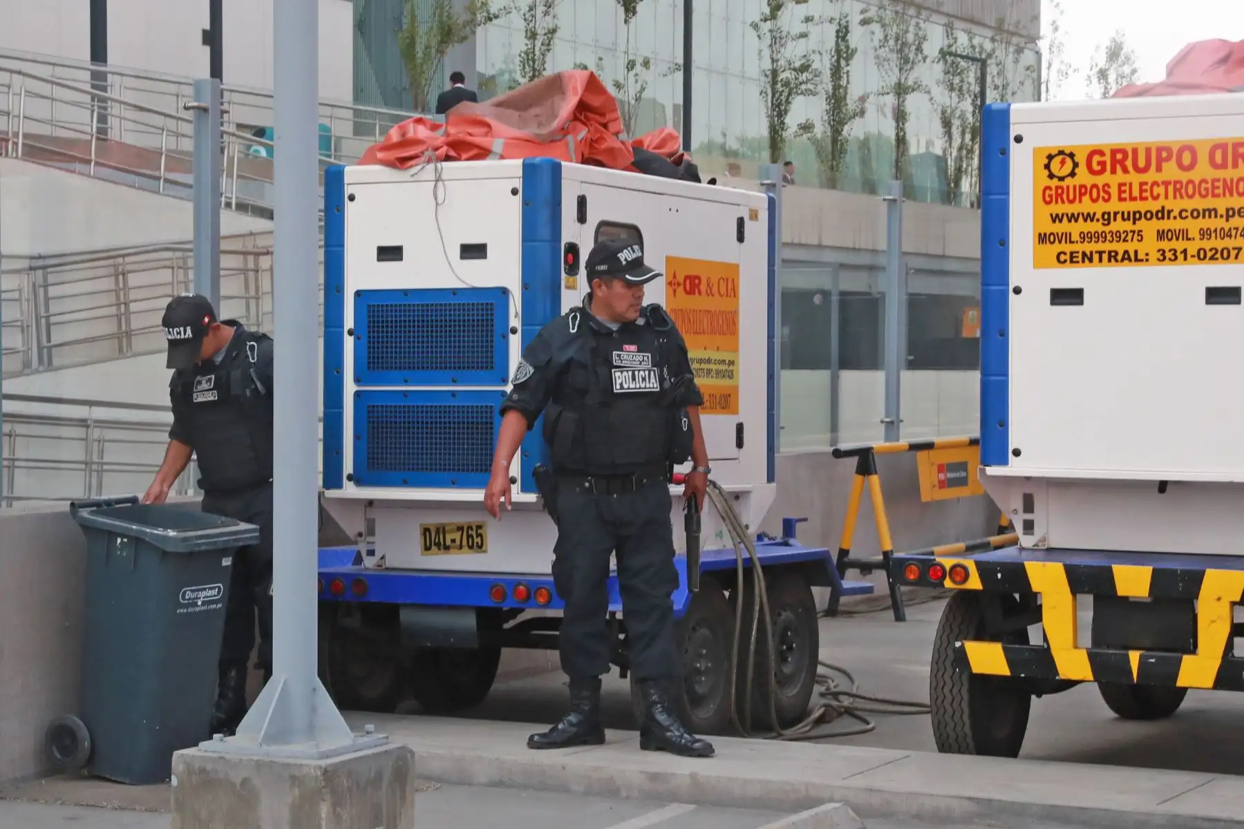 Medidas de seguridad en el Centro de Convenciones de Lima por la VIII Cumbre de Las Américas. Foto: ANDINA/Carlos Lezama.
