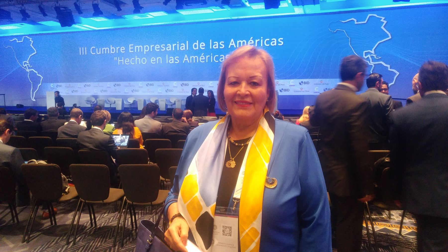 Presidenta electa de la Cámara de Comercio de Lima, Yolanda Torriani.