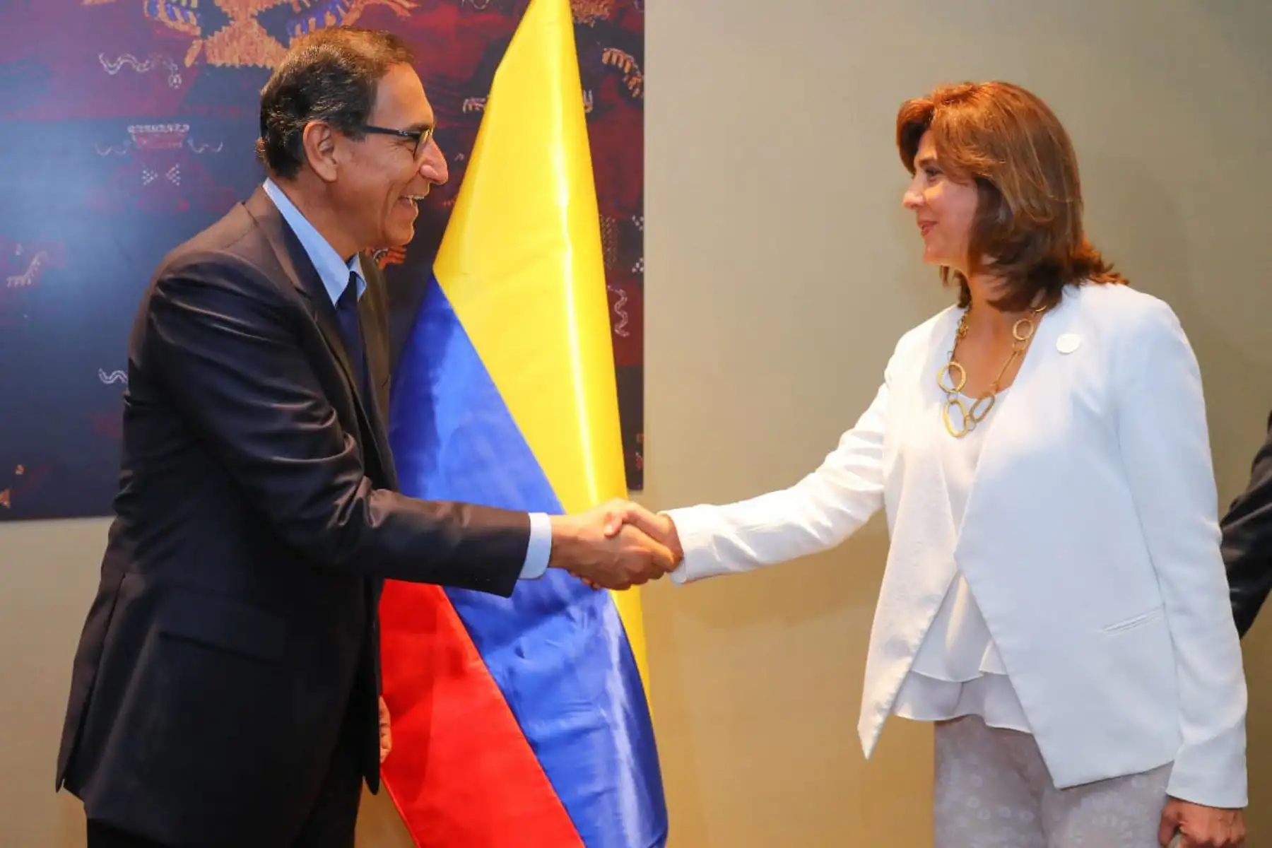 Presidente Martín Vizcarra se reúne con su homólogo colombiano, Juan Manuel Santos. Foto: ANDINA/Prensa Presidencia.
