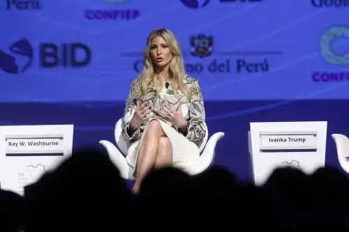 Hija y asesora del presidente de los Estados Unidos, Ivanka Trump. Foto: ANDINA/Eddy Ramos.